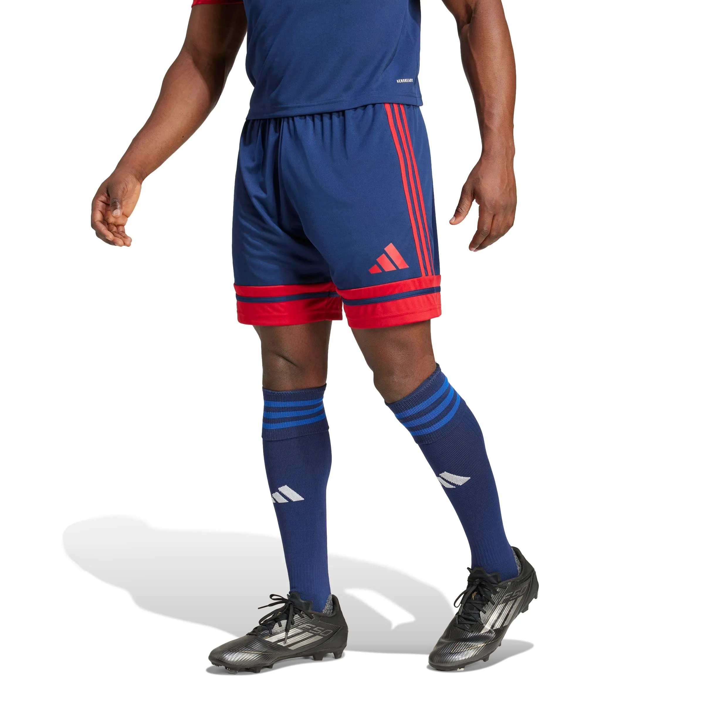 adidas Uomo SQUADRA25 SHORT, team navy blue 2/team power red 2, XL - immagine 2
