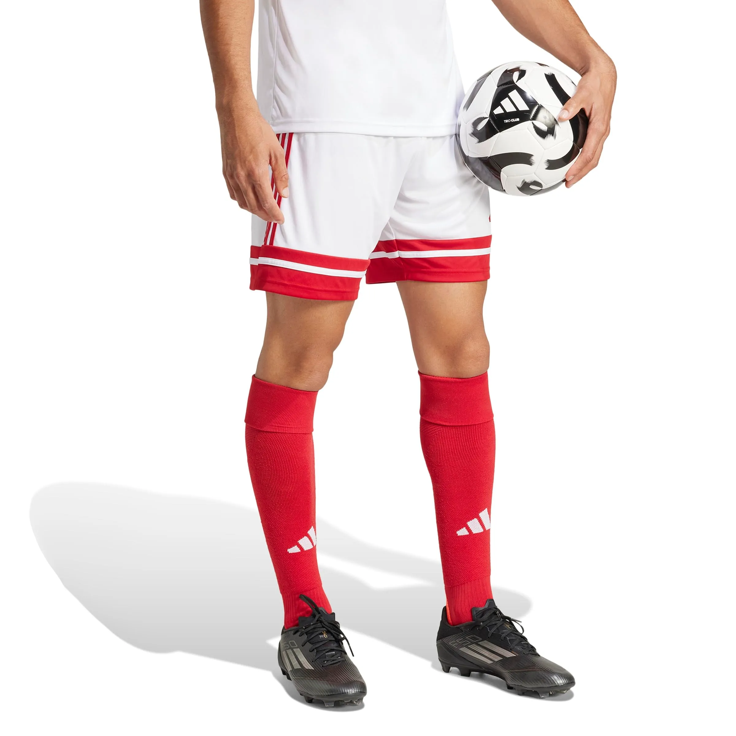 adidas Uomo SQUADRA25 SHORT, white/team power red 2, XXL - immagine 6