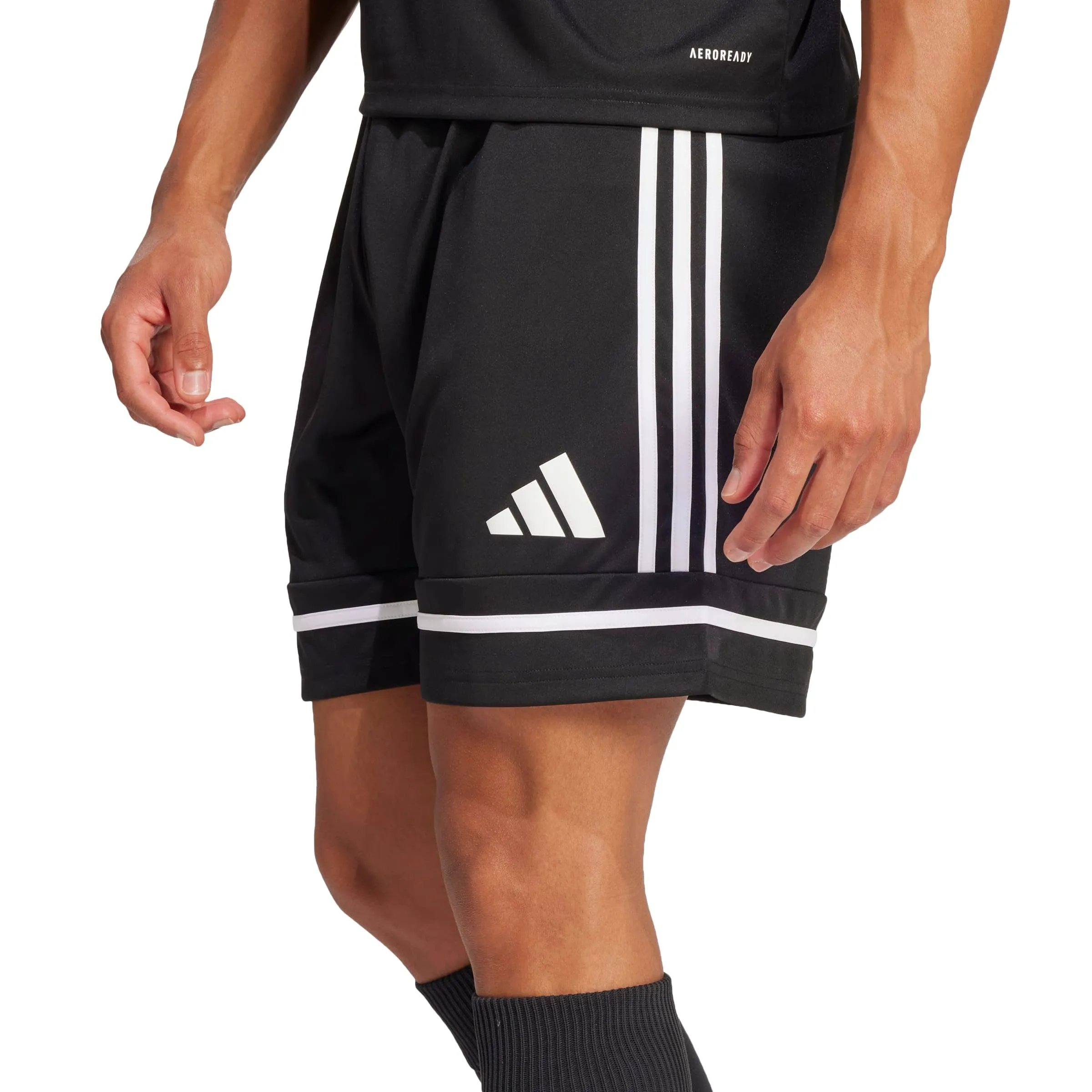 adidas Uomo SQUADRA25 SHORT, black/black/white, XS - immagine 4