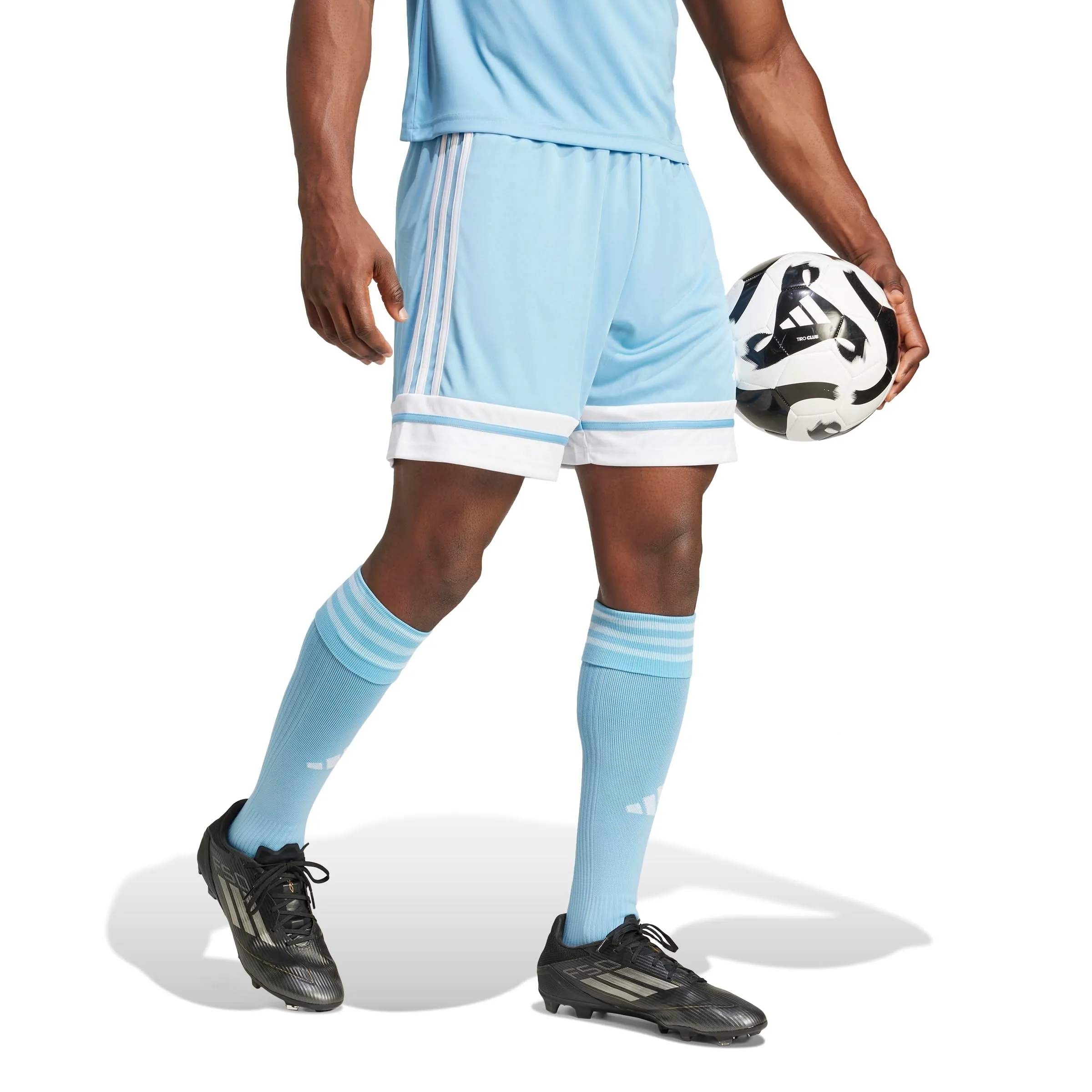 adidas Uomo SQUADRA25 SHORT, team light blue/white, S - immagine 6