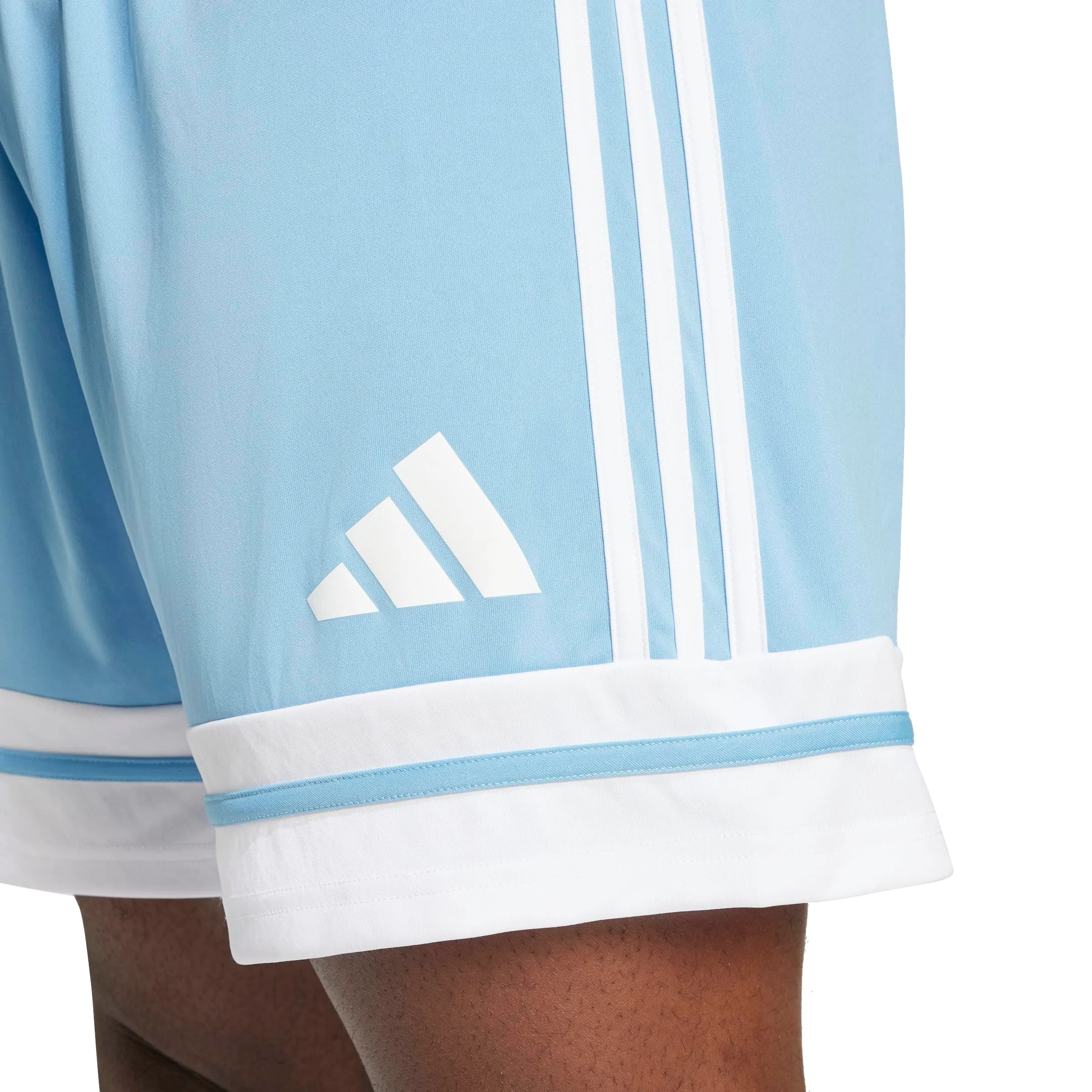 adidas Uomo SQUADRA25 SHORT, team light blue/white, L - immagine 8
