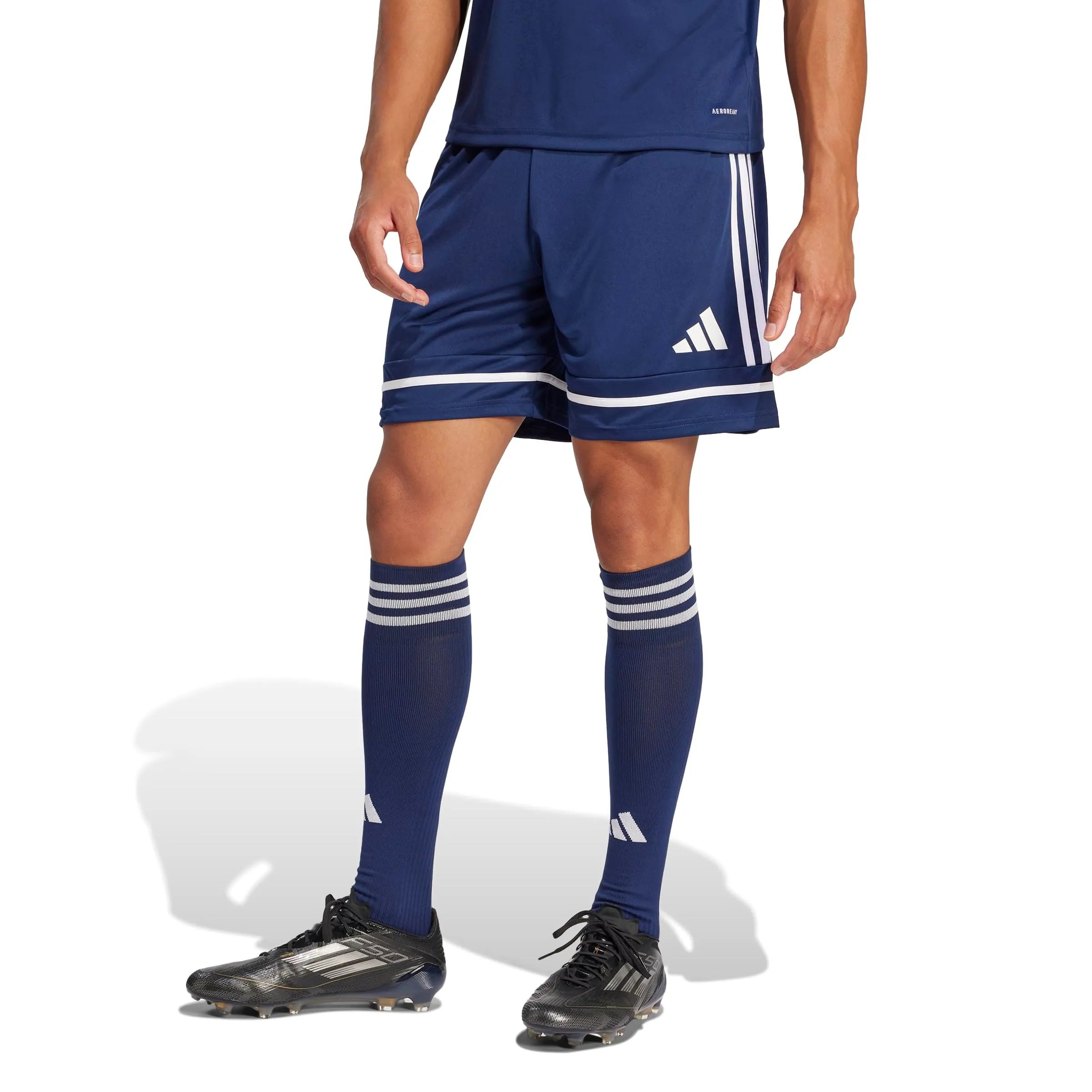 adidas Uomo SQUADRA25 SHORT, team navy blue 2/team navy blue 2/white, M - immagine 4