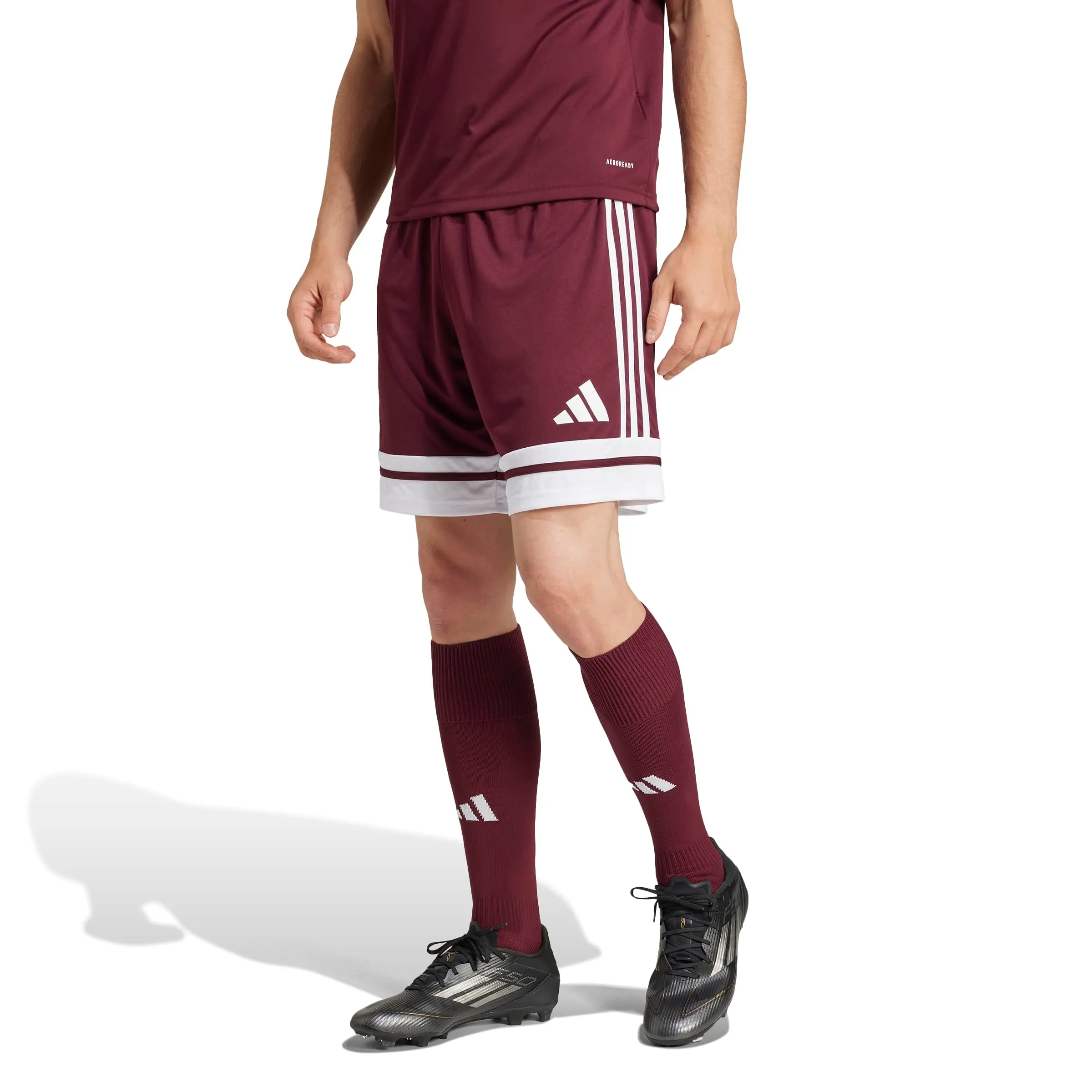 adidas Uomo SQUADRA25 SHORT, team maroon 2/white, M - immagine 2