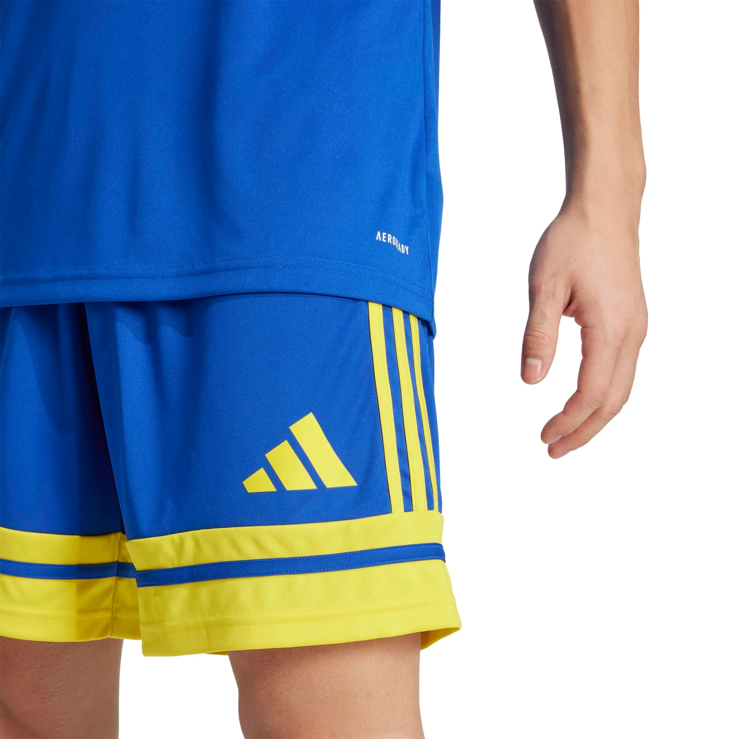 adidas Uomo SQUADRA25 SHORT, team royal blue/team yellow, S - immagine 4