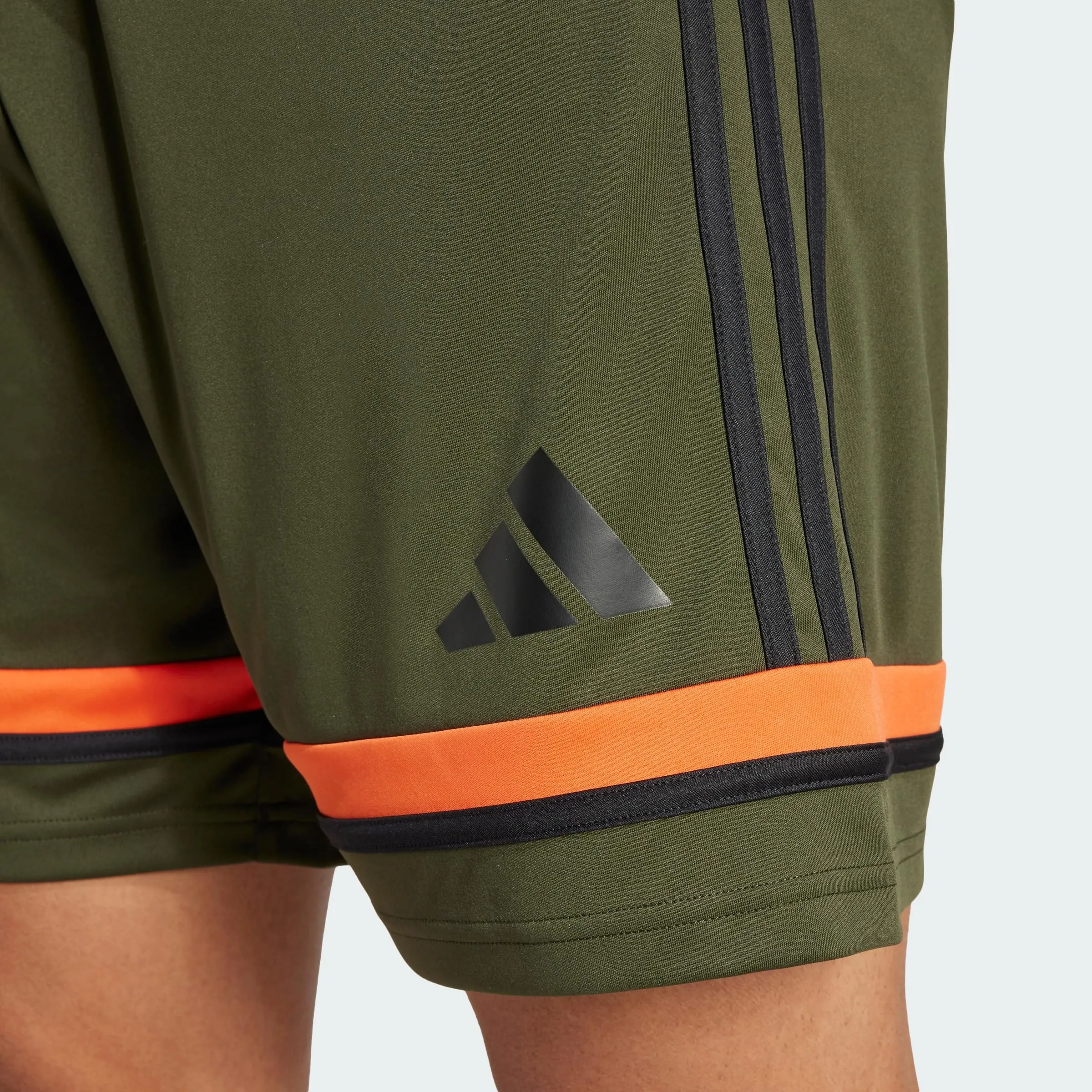 Adidas Uomo SQUADRA25 Short, Night Cargo/Black/Semi Impact Orange, XS - immagine 2