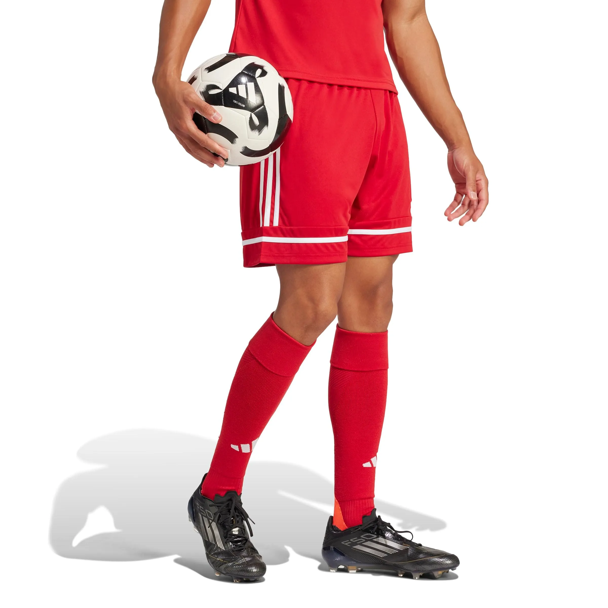 adidas Uomo SQUADRA25 SHORT, team power red 2/team power red 2/white, L - immagine 7