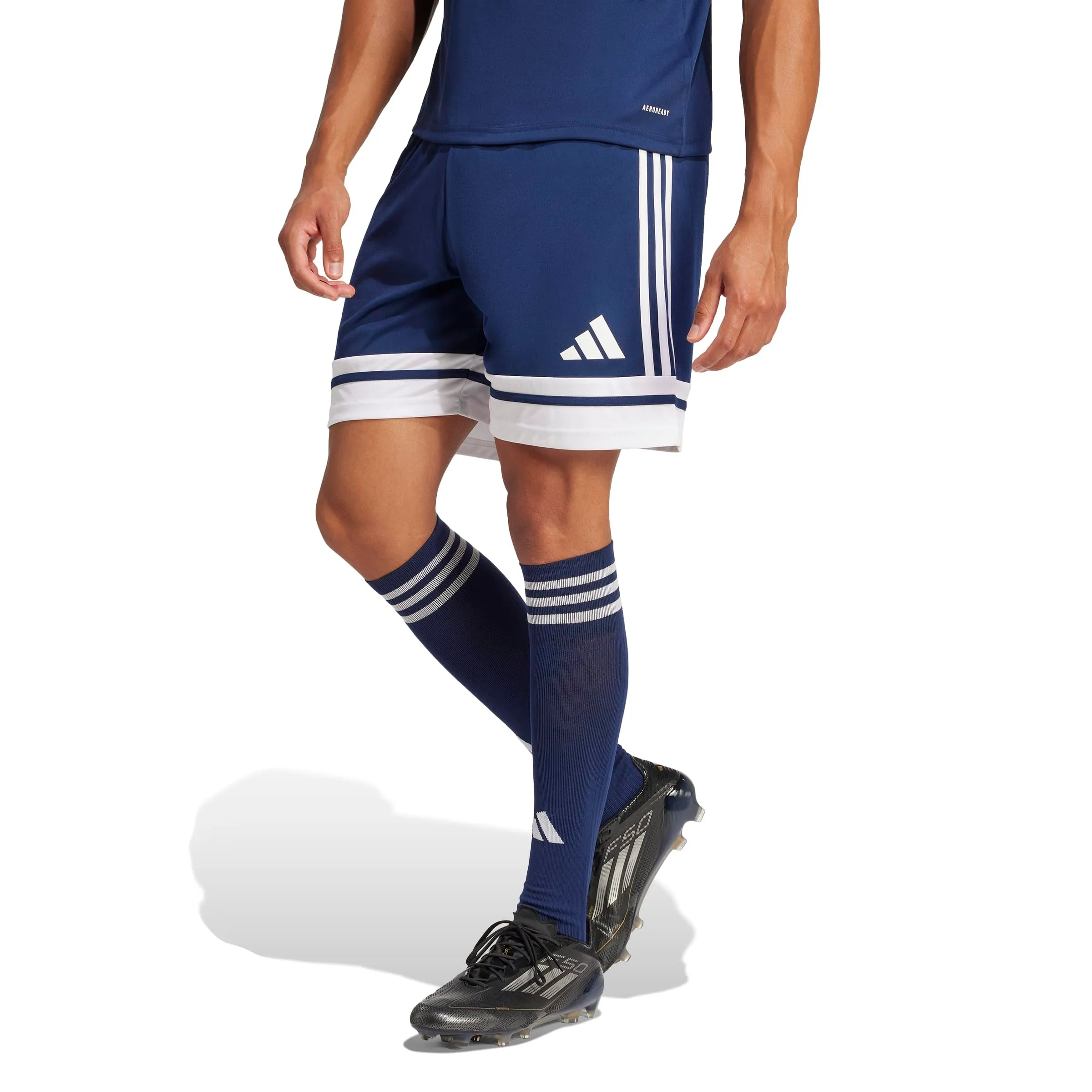 adidas Uomo Squadra25 Downtime Woven Short Shorts, Team Navy Blue 2/White, XL Tall - immagine 2