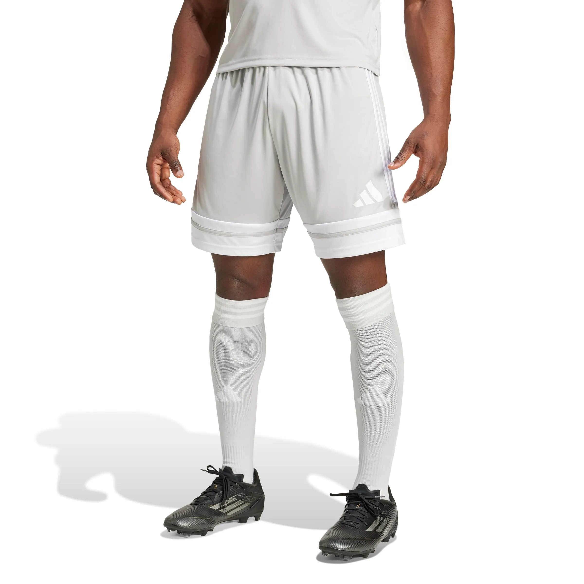 adidas Uomo SQUADRA25 SHORT, team light grey/white, 3XL - immagine 2
