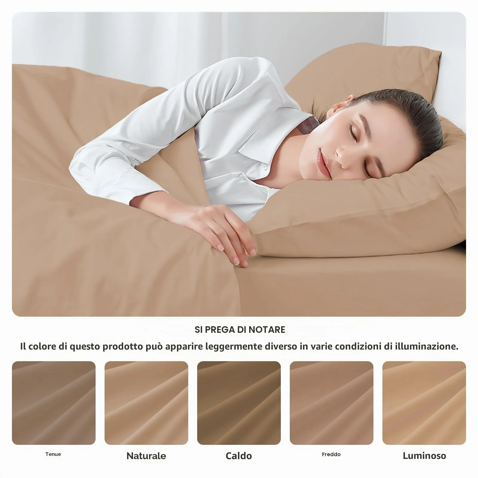 Federe Cuscini Letto Matrimoniale Cotone 50x80 cm 2 PCS, Set 2 Federe Certificato Oeko-TEX in Premium Cotone 110GSM, Morbida e Traspirante, Ipoallergenica -Rosa Chiaro - immagine 5
