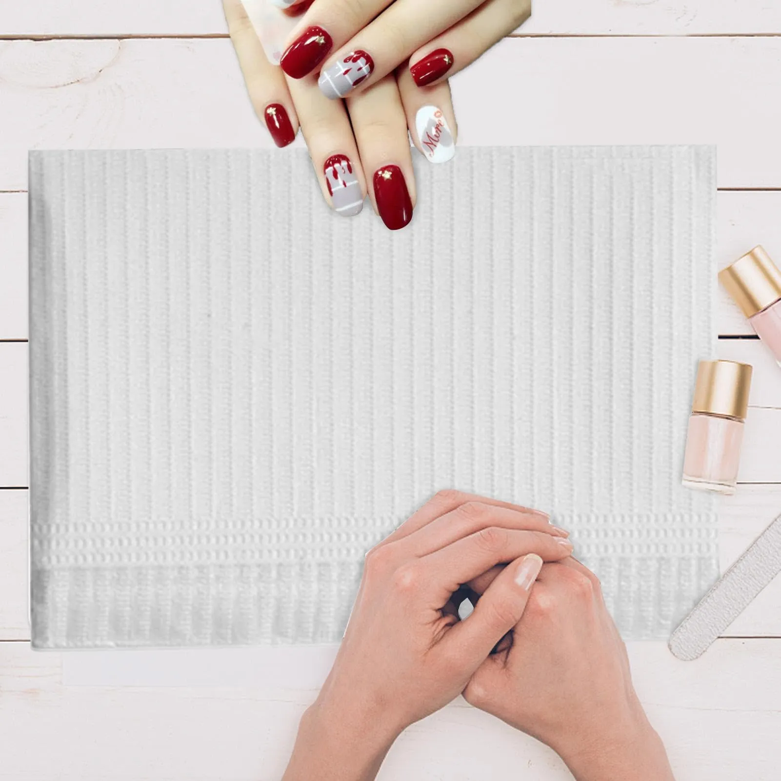 50 Pezzi Tovagliette Per Manicure | Tovaglia Per Manicure | Asciugamani Di Carta Per Unghie | Tovagliette Per Tatuaggi |cuscinetti Puliti Per Principianti Professionisti D-ella - immagine 2