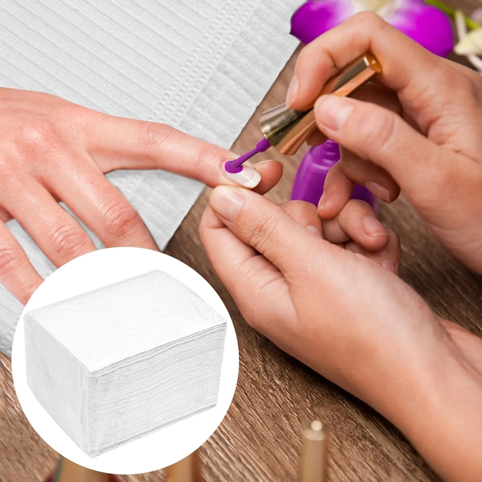 50 Pezzi Tovagliette Per Manicure | Tovaglia Per Manicure | Asciugamani Di Carta Per Unghie | Tovagliette Per Tatuaggi |cuscinetti Puliti Per Principianti Professionisti D-ella - immagine 3