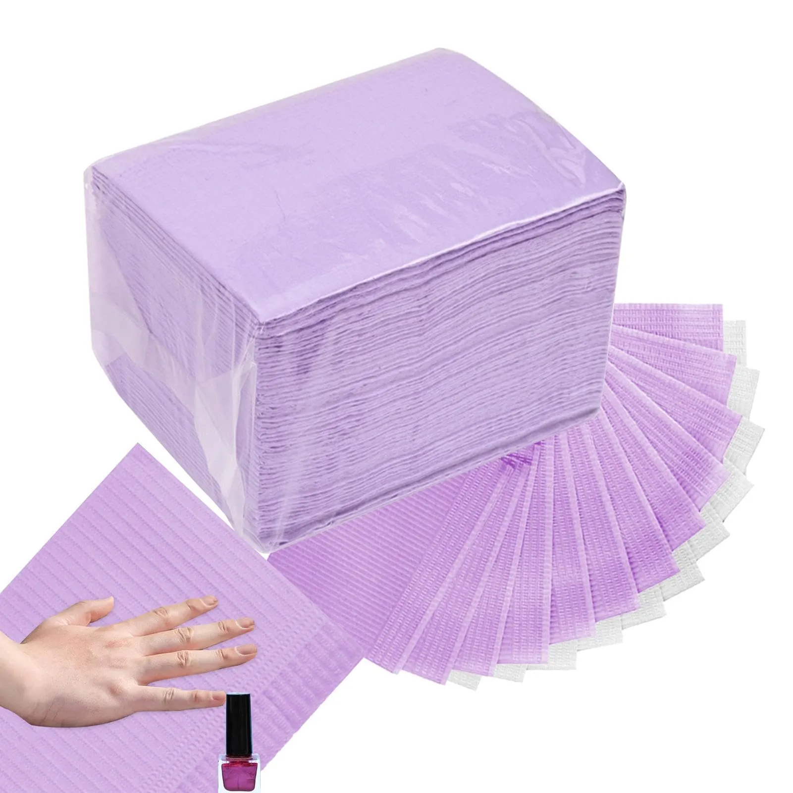 50 Pezzi Tovagliette Per Manicure | Tovaglia Per Manicure | Asciugamani Di Carta Per Unghie | Tovagliette Per Tatuaggi |cuscinetti Puliti Per Principianti Professionisti D-ella - immagine 1
