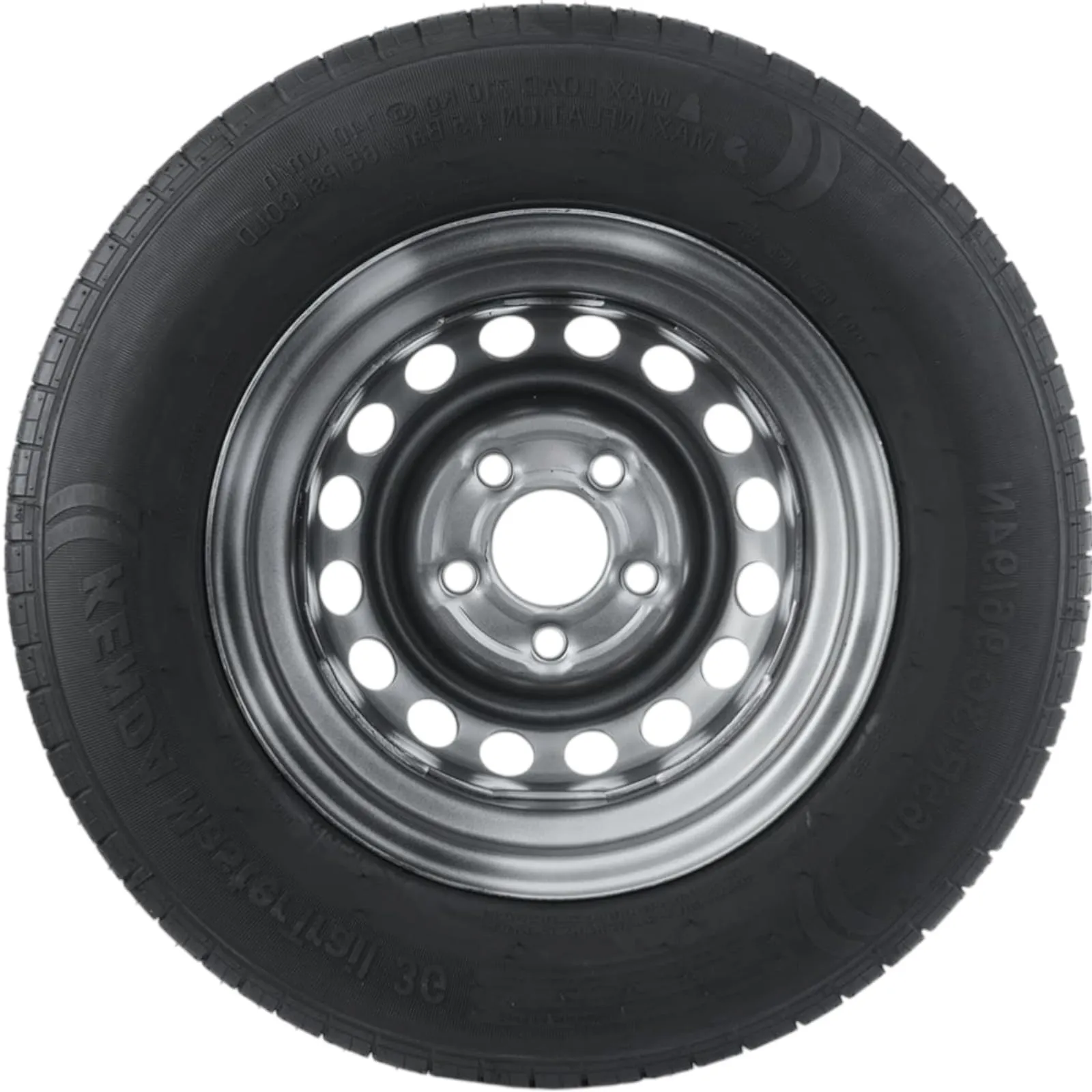 Kenda Ruota Completa Rinforzata 165/80 R13C per Rimorchi Pesanti e Roulotte, Portata 710 kg, Cerchio in Acciaio 4.5Jx13 H2 5x112 ET30, Pneumatico KargoTrail 3G - immagine 7
