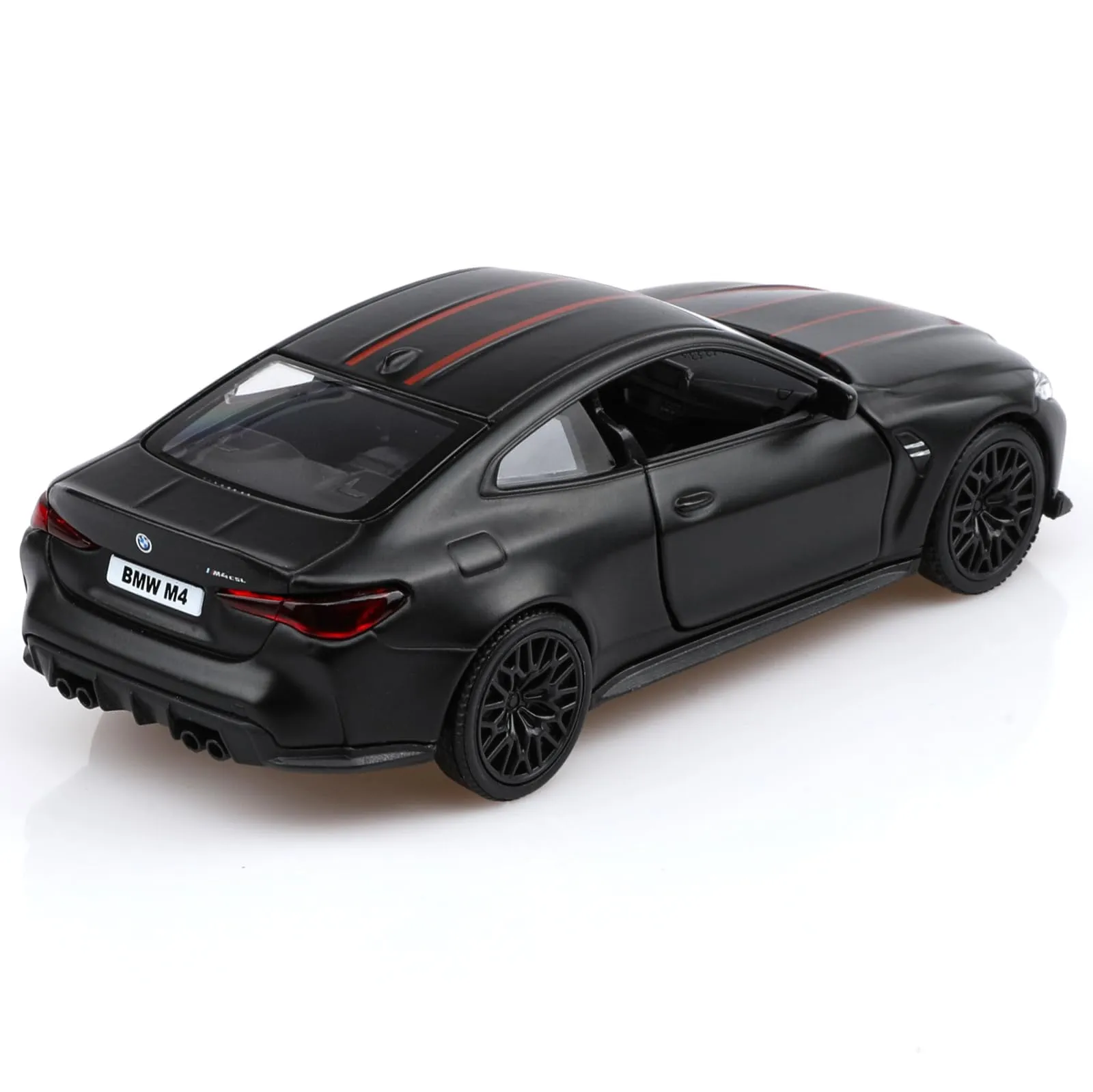 TOKAXI Modellino di auto BMW M4 pressofuso in scala 1/36, veicoli a retrocarica auto giocattolo BMW, regali di auto per ragazzi e ragazze (nero) - immagine 2