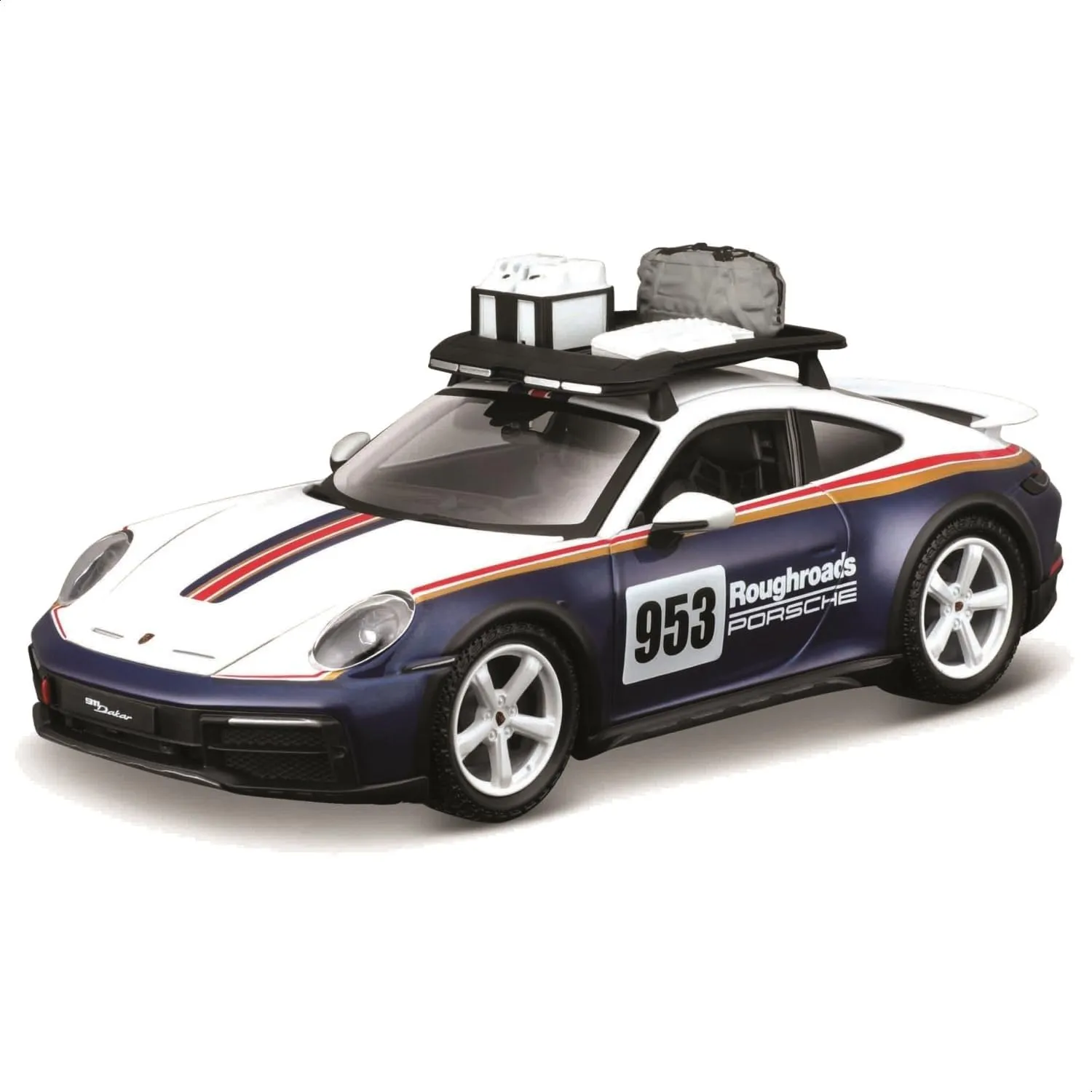 Bburago - Porsche 911 Dakar - Modellino Realistico Auto in Scala 1:24, Replica Diecast con Portiere Apribili, Licenza Ufficiale Porsche, Età Consigliata 3+ Anni - immagine 1