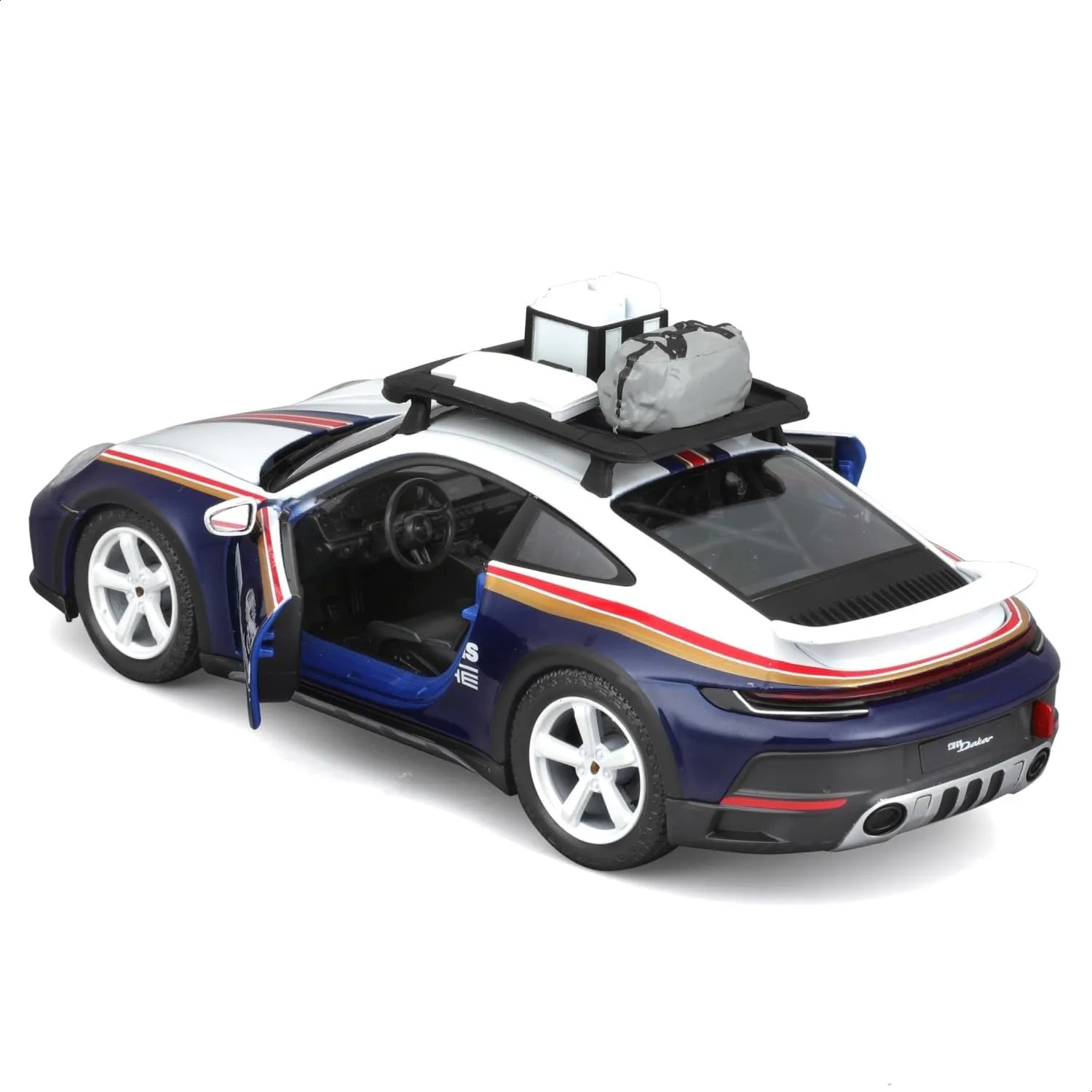 Bburago - Porsche 911 Dakar - Modellino Realistico Auto in Scala 1:24, Replica Diecast con Portiere Apribili, Licenza Ufficiale Porsche, Età Consigliata 3+ Anni - immagine 4