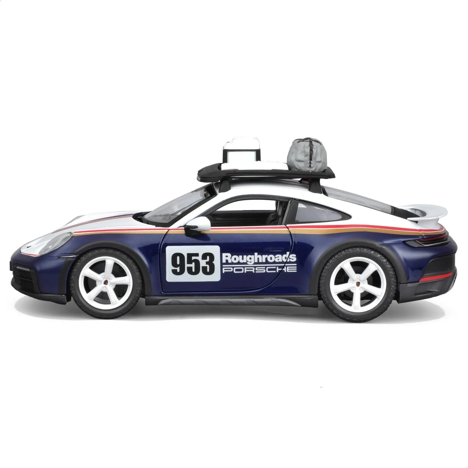 Bburago - Porsche 911 Dakar - Modellino Realistico Auto in Scala 1:24, Replica Diecast con Portiere Apribili, Licenza Ufficiale Porsche, Età Consigliata 3+ Anni - immagine 7