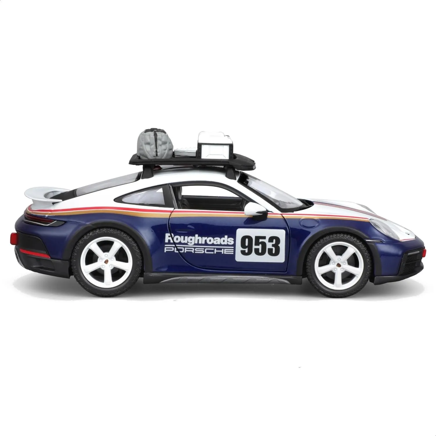 Bburago - Porsche 911 Dakar - Modellino Realistico Auto in Scala 1:24, Replica Diecast con Portiere Apribili, Licenza Ufficiale Porsche, Età Consigliata 3+ Anni - immagine 9