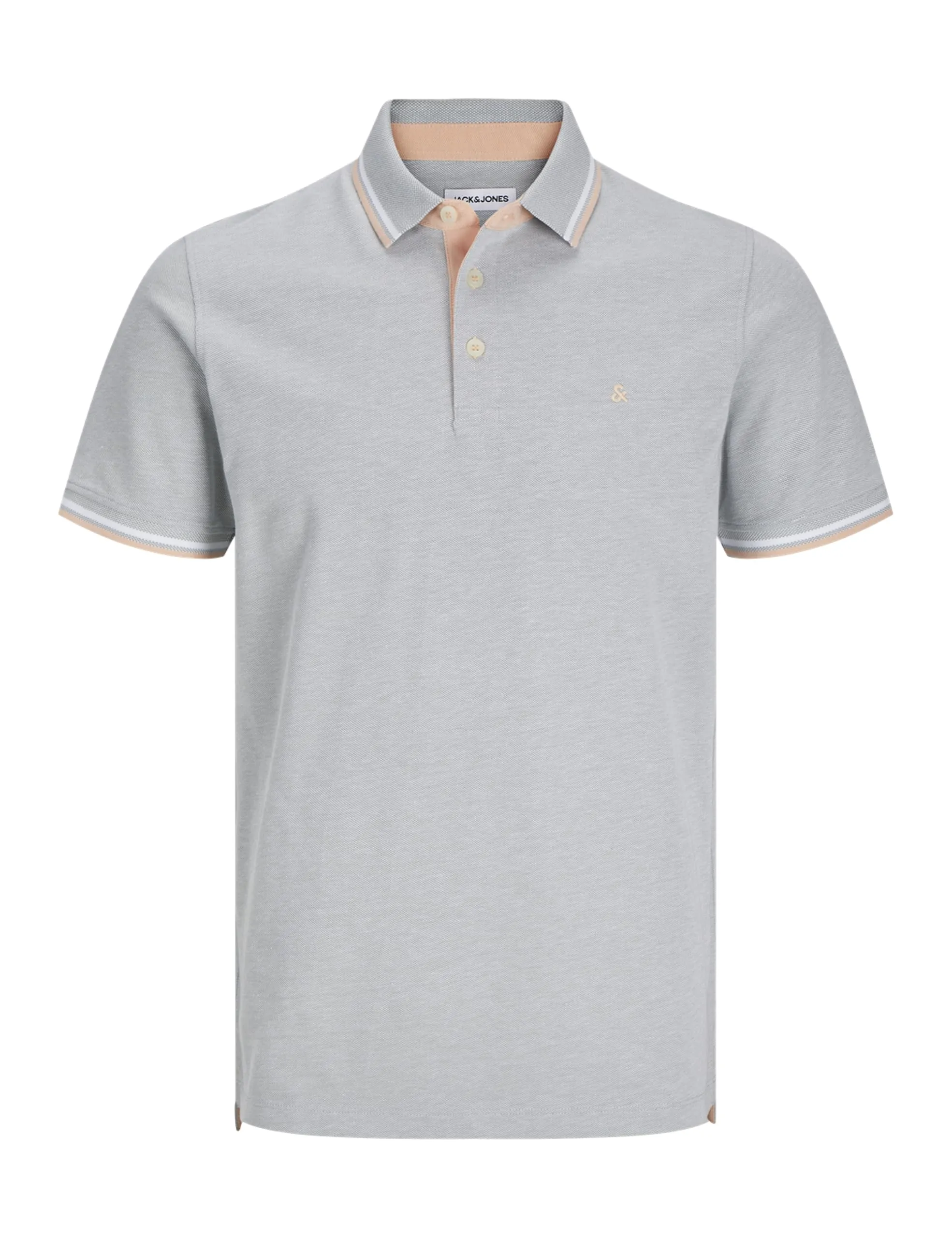 JACK&JONES Plus JJEPAULOS - Polo SS Noos Pls, Verde Iceberg. Dettagli: Play, 6XL - immagine 1
