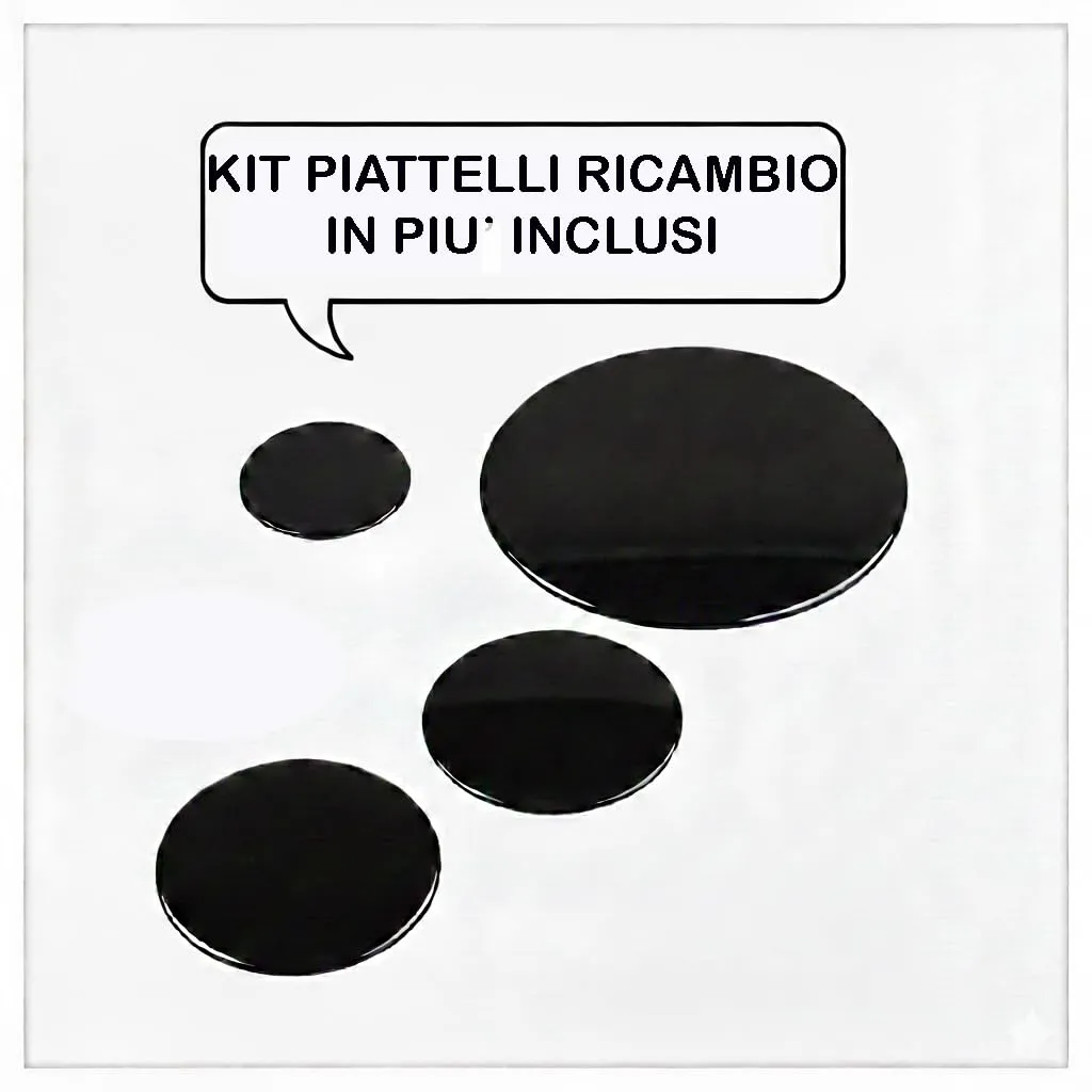 Lar.el Cucina 50x50 cm Forno Elettrico con Grill Inox Coperchio in Vetro Temperato 4 Fuochi a Gas GPL/Metano Acciaio Inossidabile CUC.L5005EVX - immagine 2