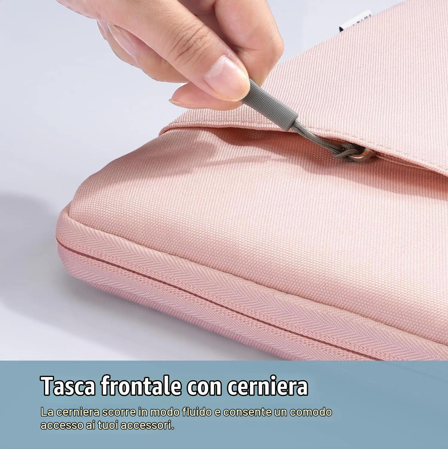 TiMOVO Custodia per Tablet 13", Rosa - immagine 3