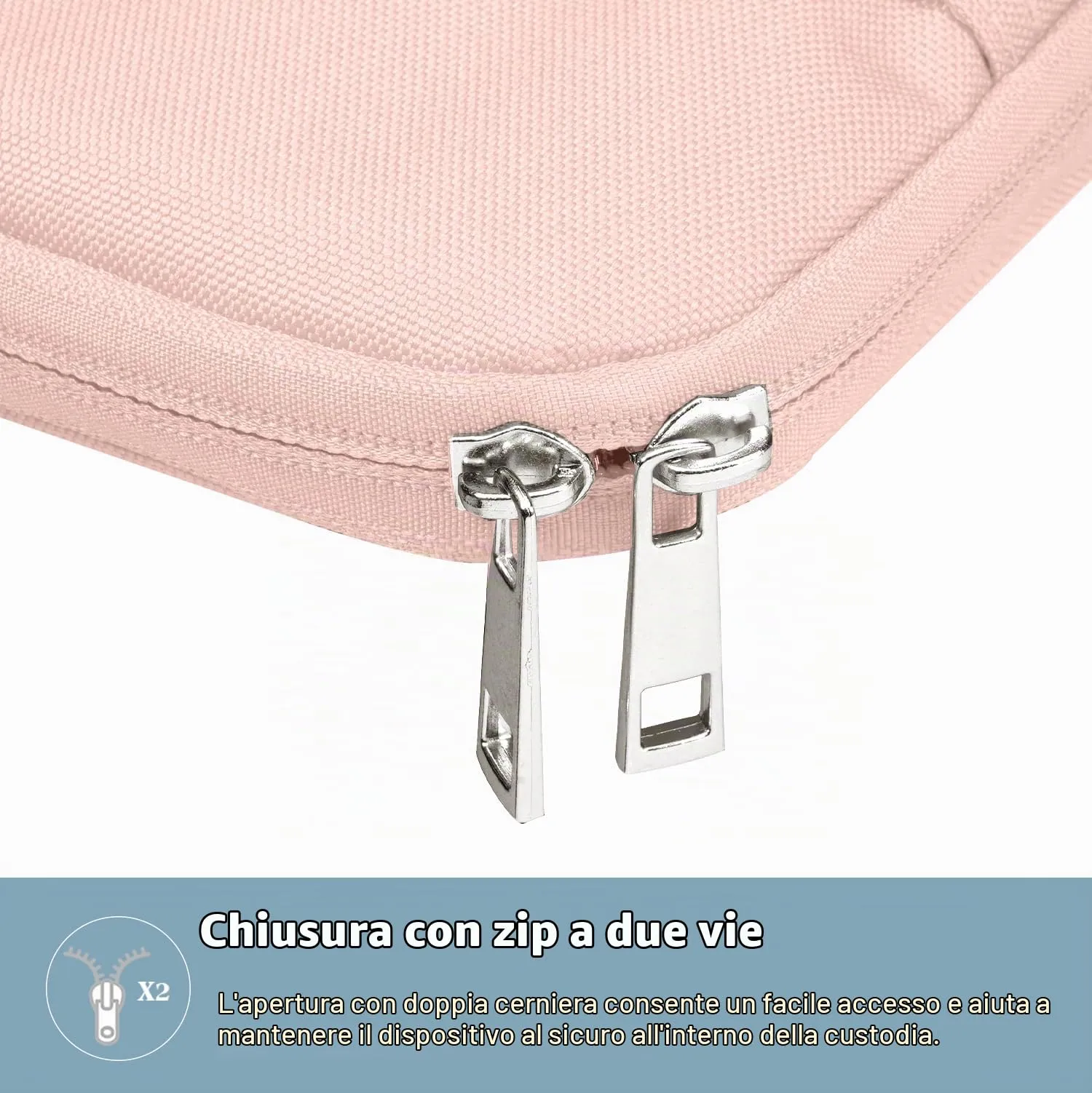 TiMOVO Custodia per Tablet 13", Rosa - immagine 9