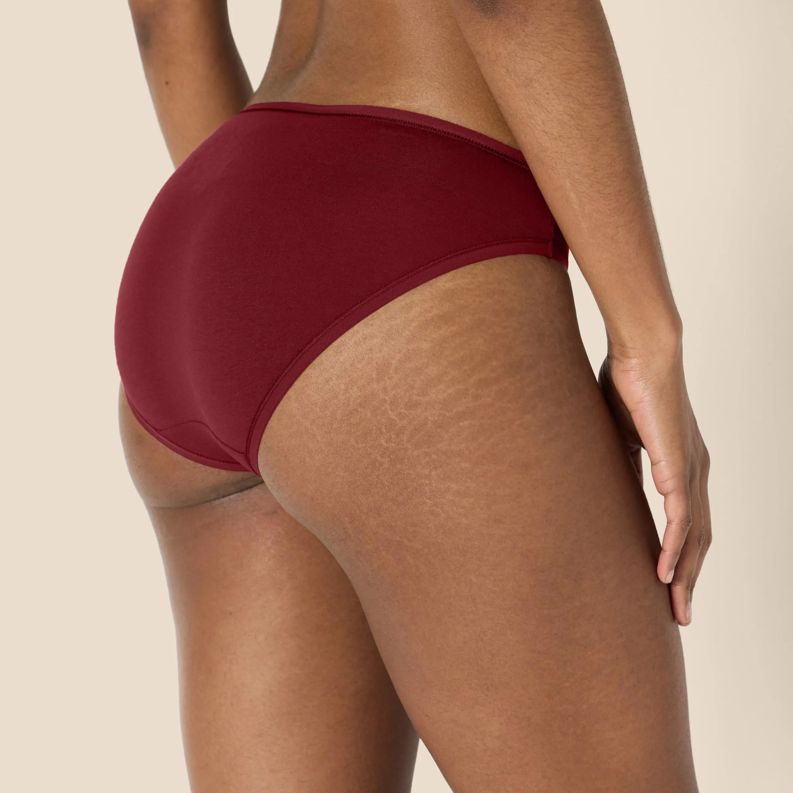 Amazon Essentials Pantaloni a Vita Alta in Cotone Spandex, Traspiranti Donna, Confezione da 6, Colori Freddi/Sfumature Calde, 46 - immagine 3
