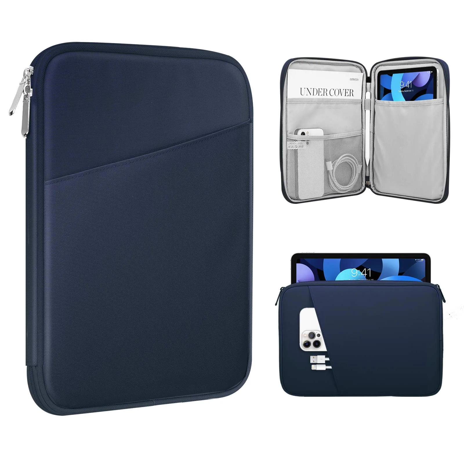 TiMOVO Borsa Custodia per Tablet 9–11" con Tasca, Indaco - immagine 1