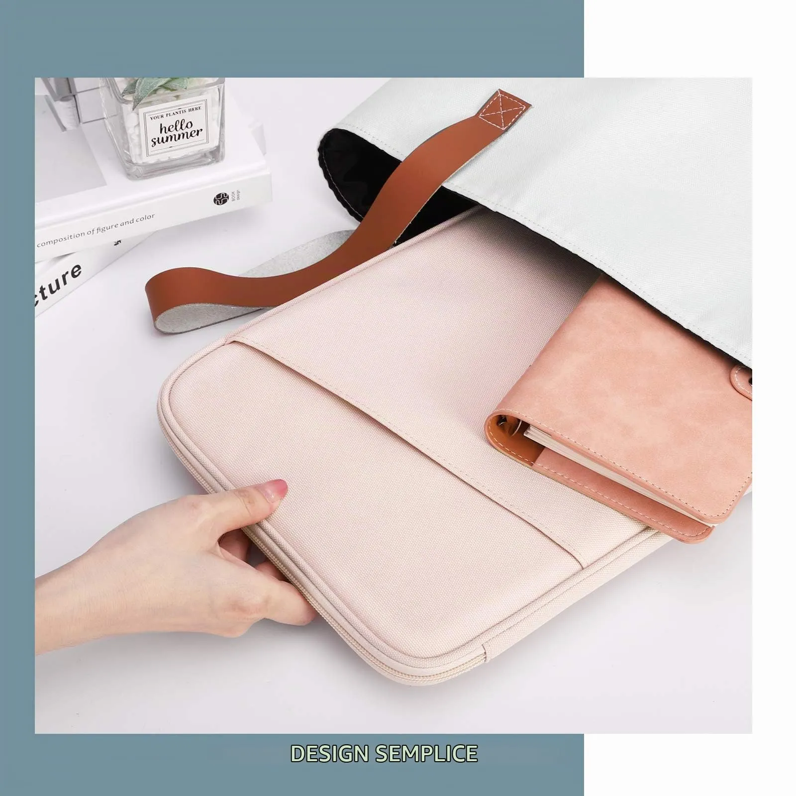 TiMOVO Custodia Tablet 9-11 Pollici con Tasca, Rosa - immagine 8