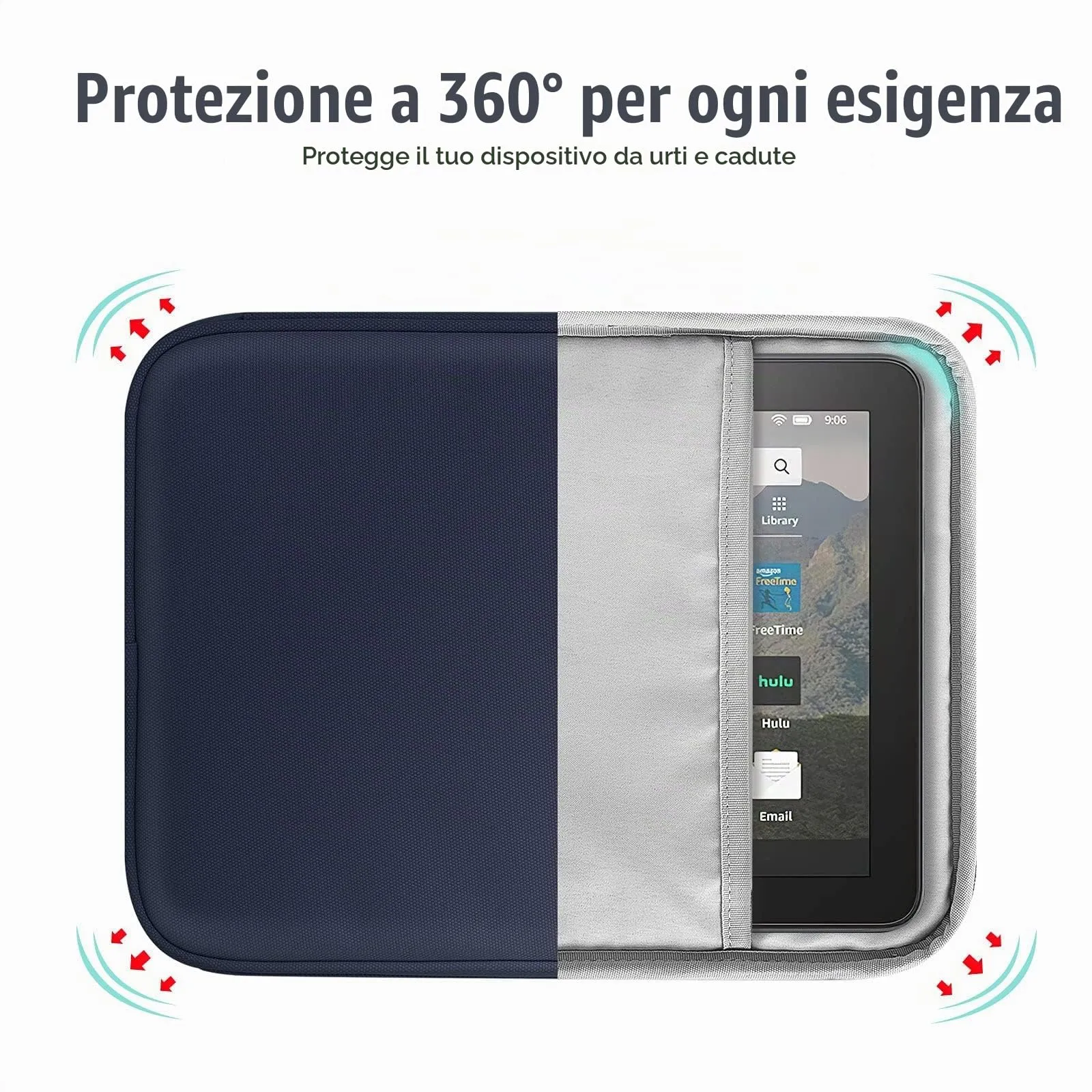 TiMOVO Custodia Protettiva per iPad Mini 8-9", Indaco - immagine 5