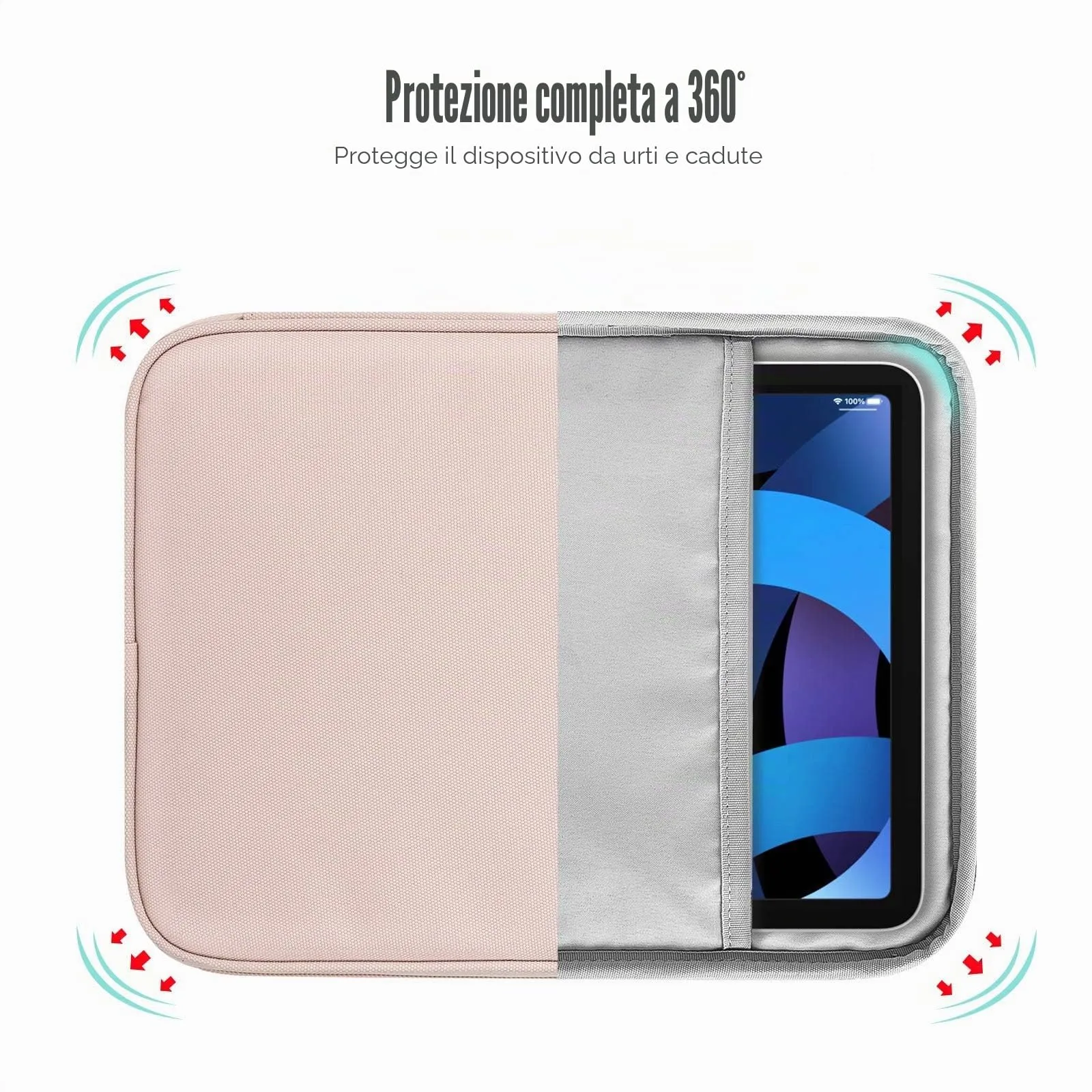 TiMOVO Custodia Protettiva per iPad Mini 8-9", Rosa - immagine 5
