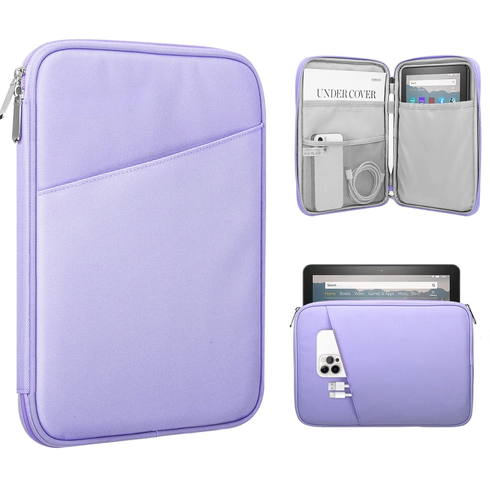 TiMOVO Custodia Protettiva per iPad Mini 8-9", Porpora - immagine 1