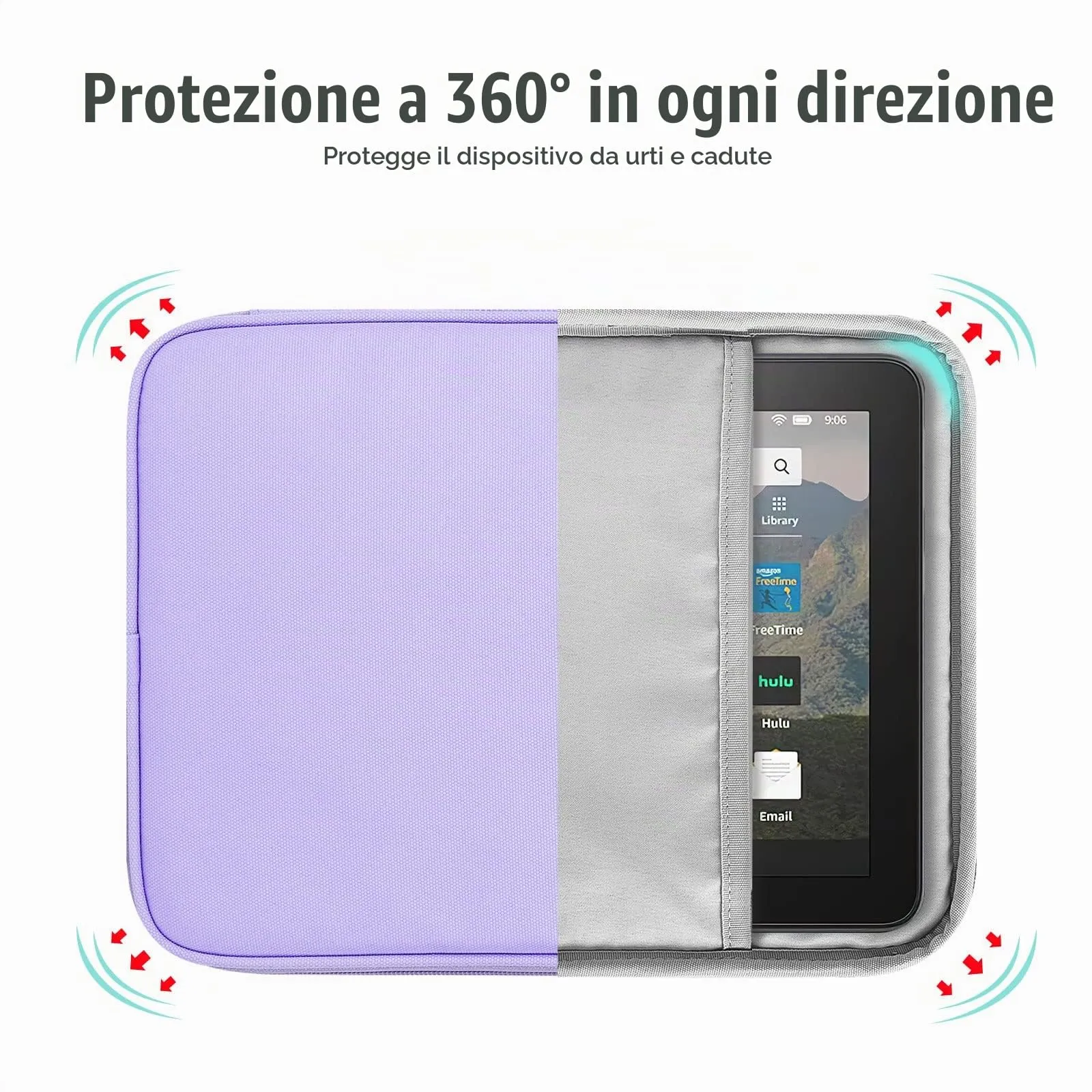 TiMOVO Custodia Protettiva per iPad Mini 8-9", Porpora - immagine 5