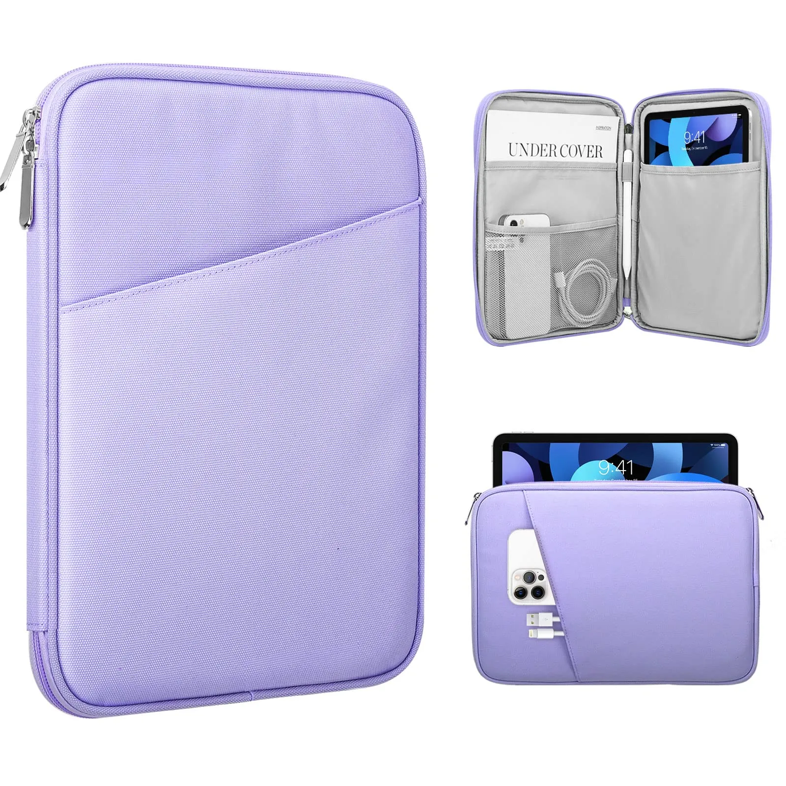 TiMOVO Custodia Tablet 9-11 Pollici con Tasca, Viola - immagine 1