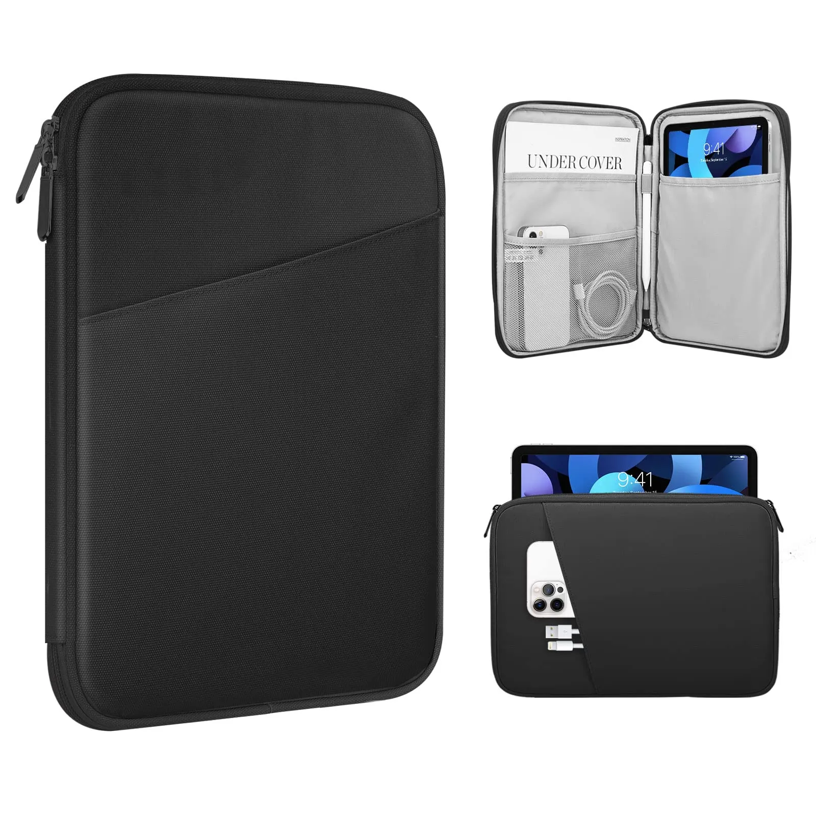 TiMOVO Custodia Protettiva per iPad Mini 8-9", Nero - immagine 1