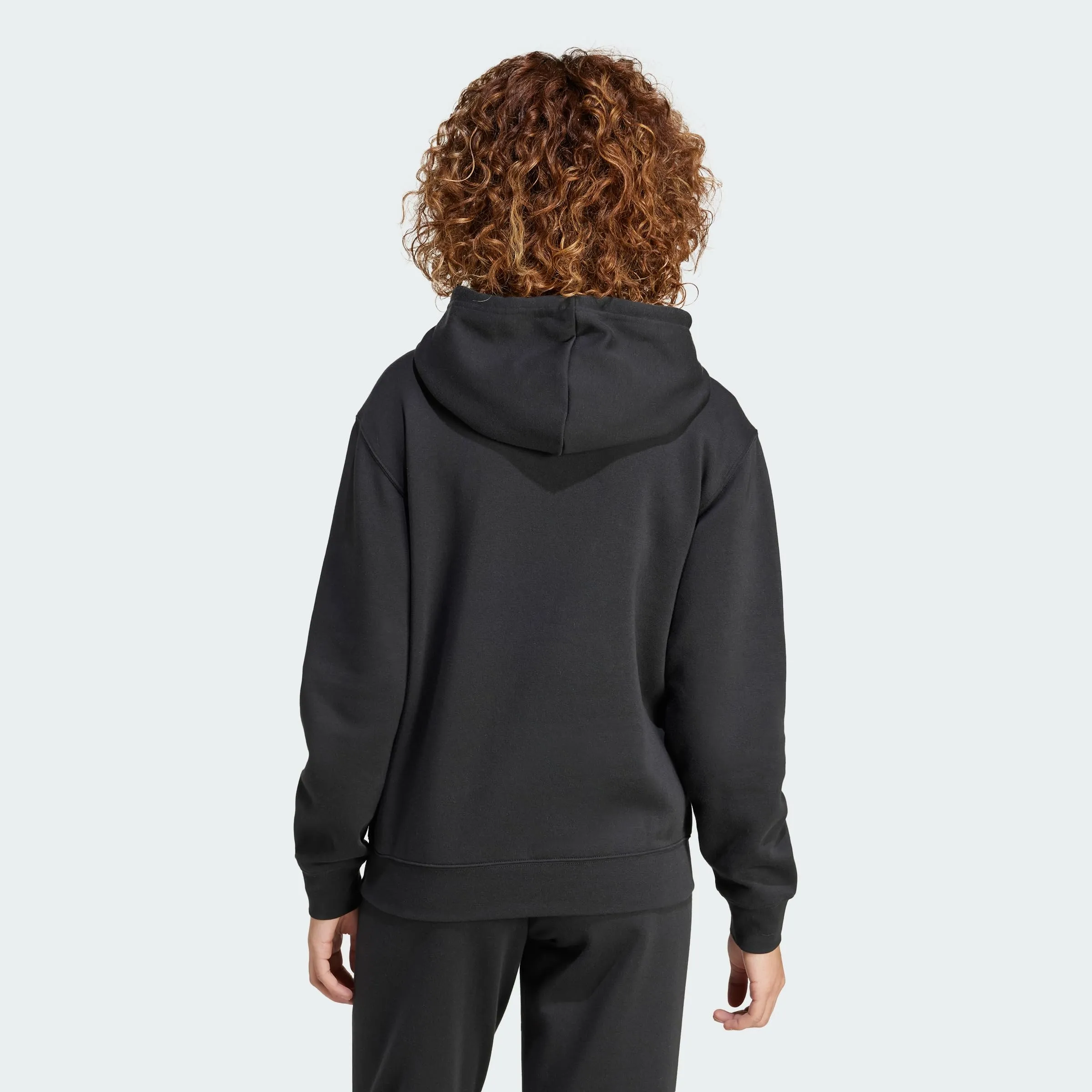 adidas Donna Essentials Small Logo Feel Cozy Hoodie, Black, L - immagine 5
