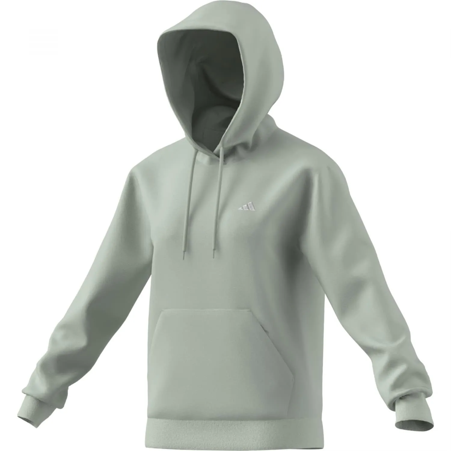 adidas Donna Essentials Small Logo Feel Cozy Hoodie, Linen Green, XS - immagine 1