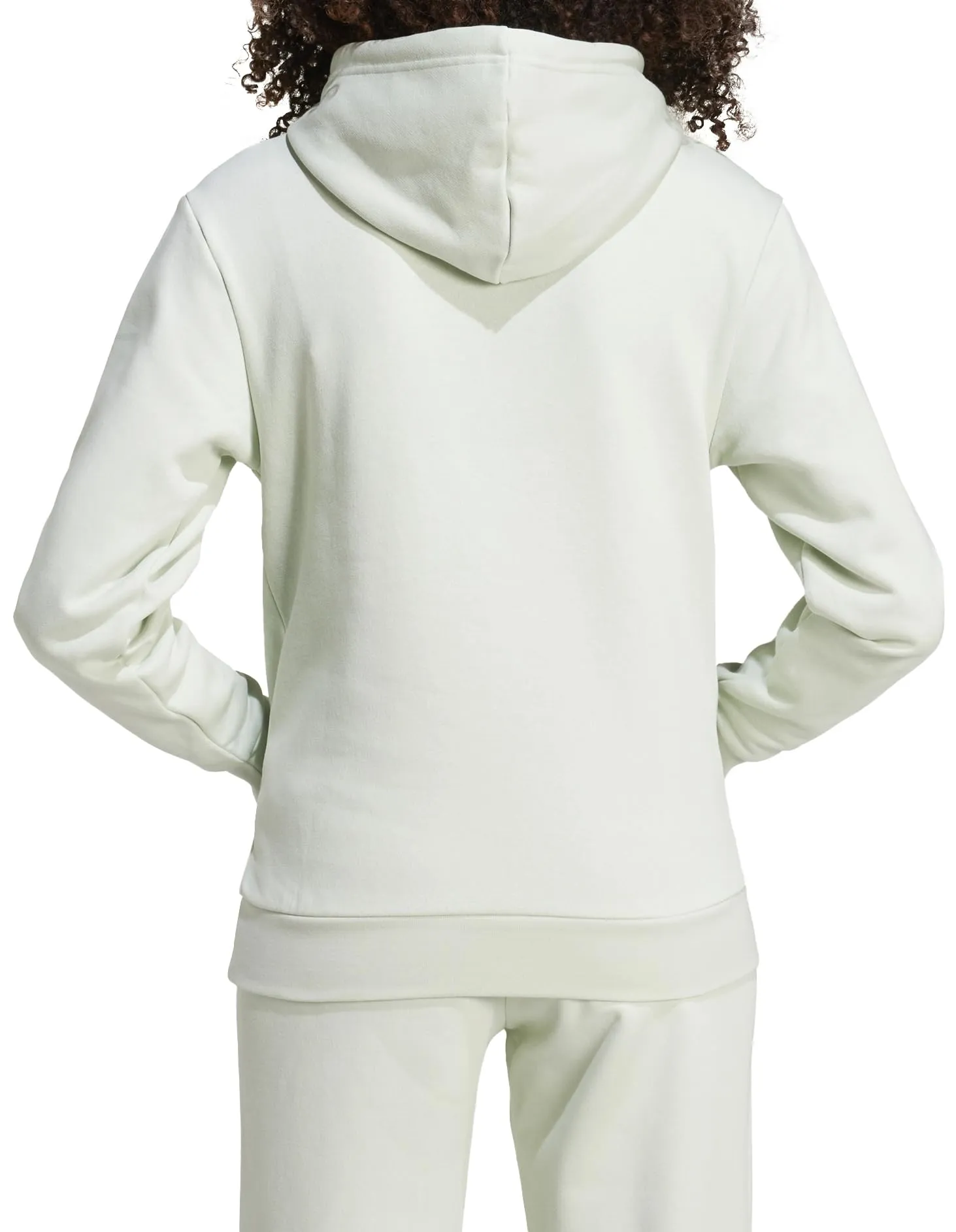 adidas Donna Essentials Small Logo Feel Cozy Hoodie, Linen Green, XS - immagine 2