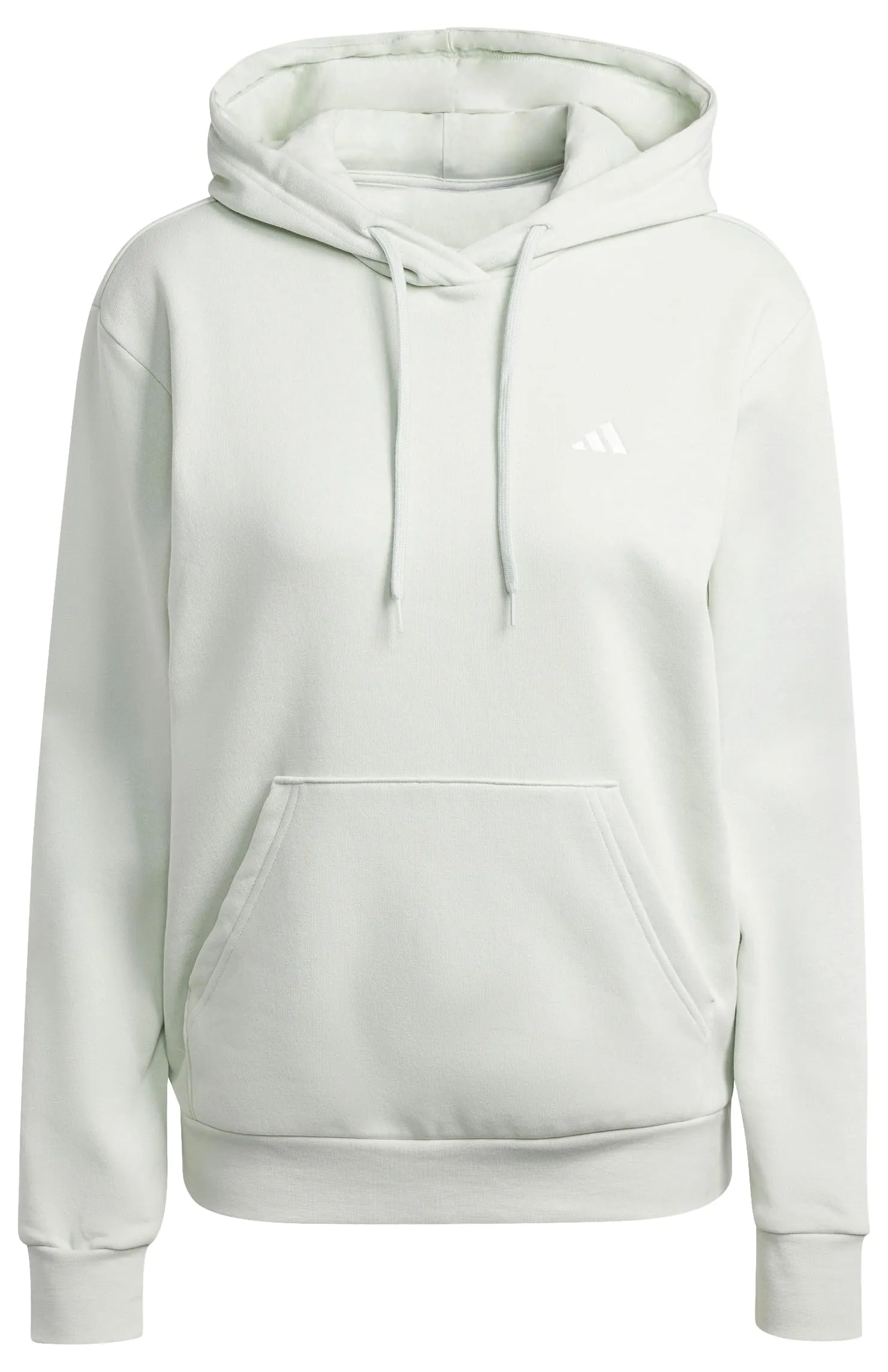 adidas Donna Essentials Small Logo Feel Cozy Hoodie, Linen Green, XS - immagine 3