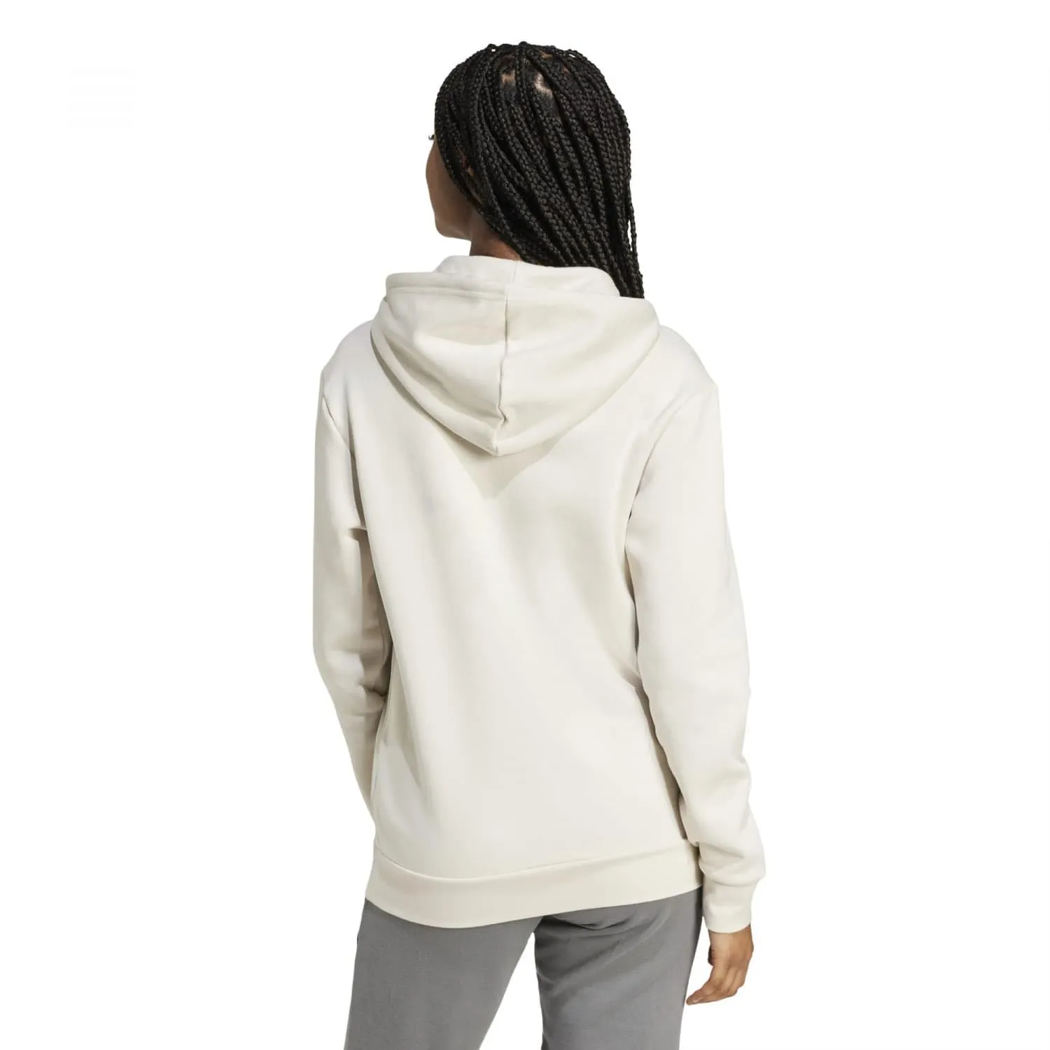 Adidas Donna Essentials Small Logo Feel Cozy Hoodie, Alumina, XS - immagine 3
