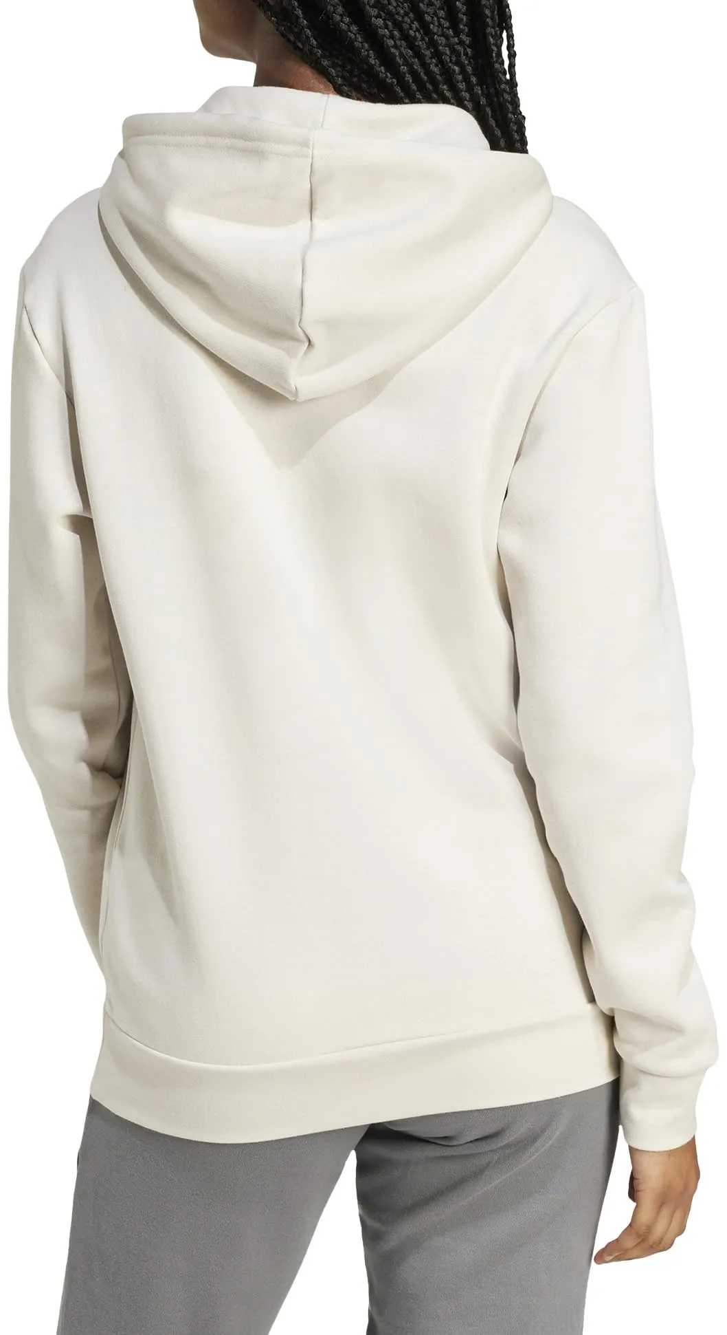 Adidas Donna Essentials Small Logo Feel Cozy Hoodie, Alumina, XS - immagine 4