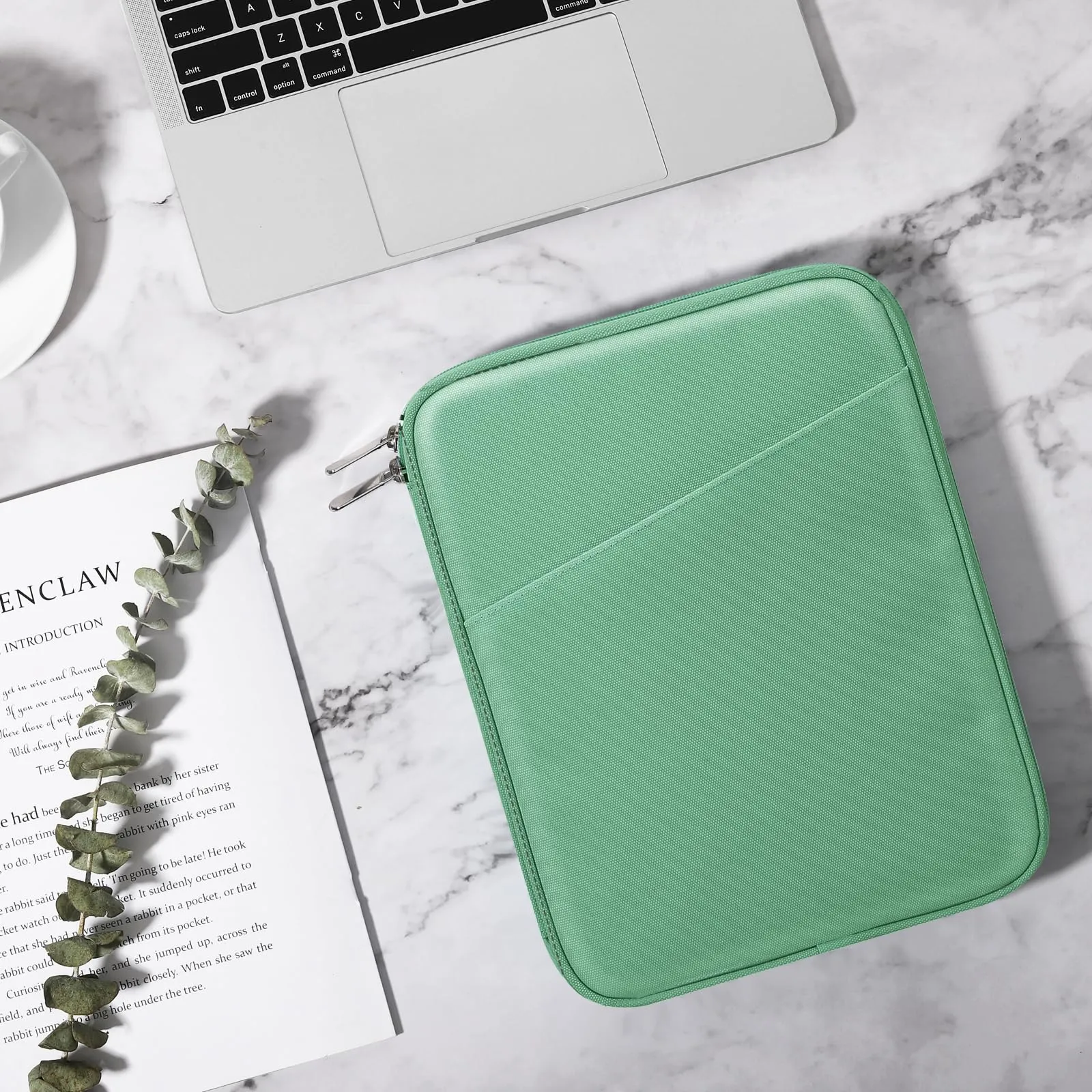 TiMOVO Custodia Tablet 9-11 Pollici con Tasca, Bodhi Verde - immagine 7