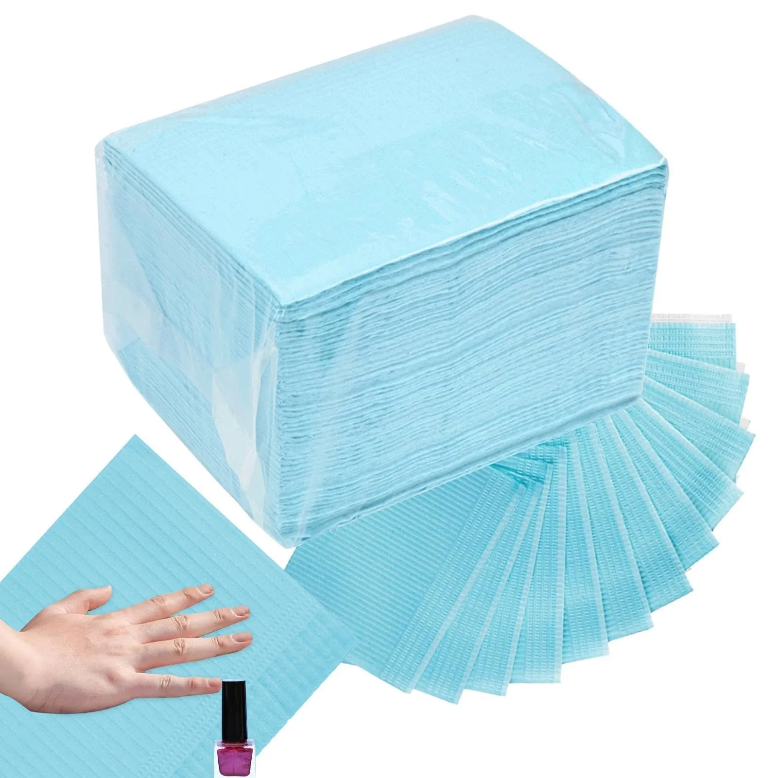 50 Pezzi Tovagliette Per Manicure | Tovaglia Per Manicure | Asciugamani Di Carta Per Unghie | Tovagliette Per Tatuaggi |cuscinetti Puliti Per Principianti Professionisti D-ella - immagine 6