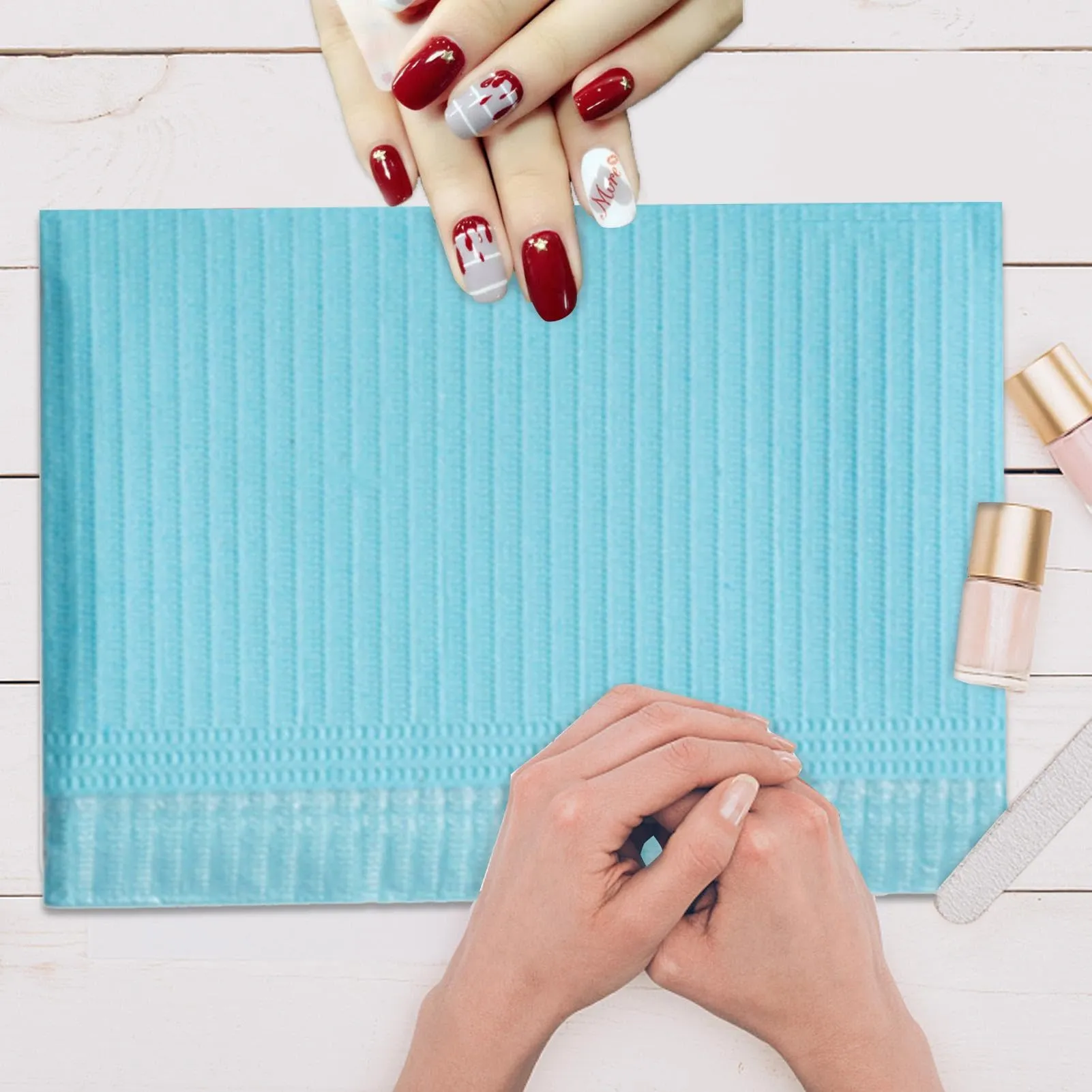 50 Pezzi Tovagliette Per Manicure | Tovaglia Per Manicure | Asciugamani Di Carta Per Unghie | Tovagliette Per Tatuaggi |cuscinetti Puliti Per Principianti Professionisti D-ella - immagine 9