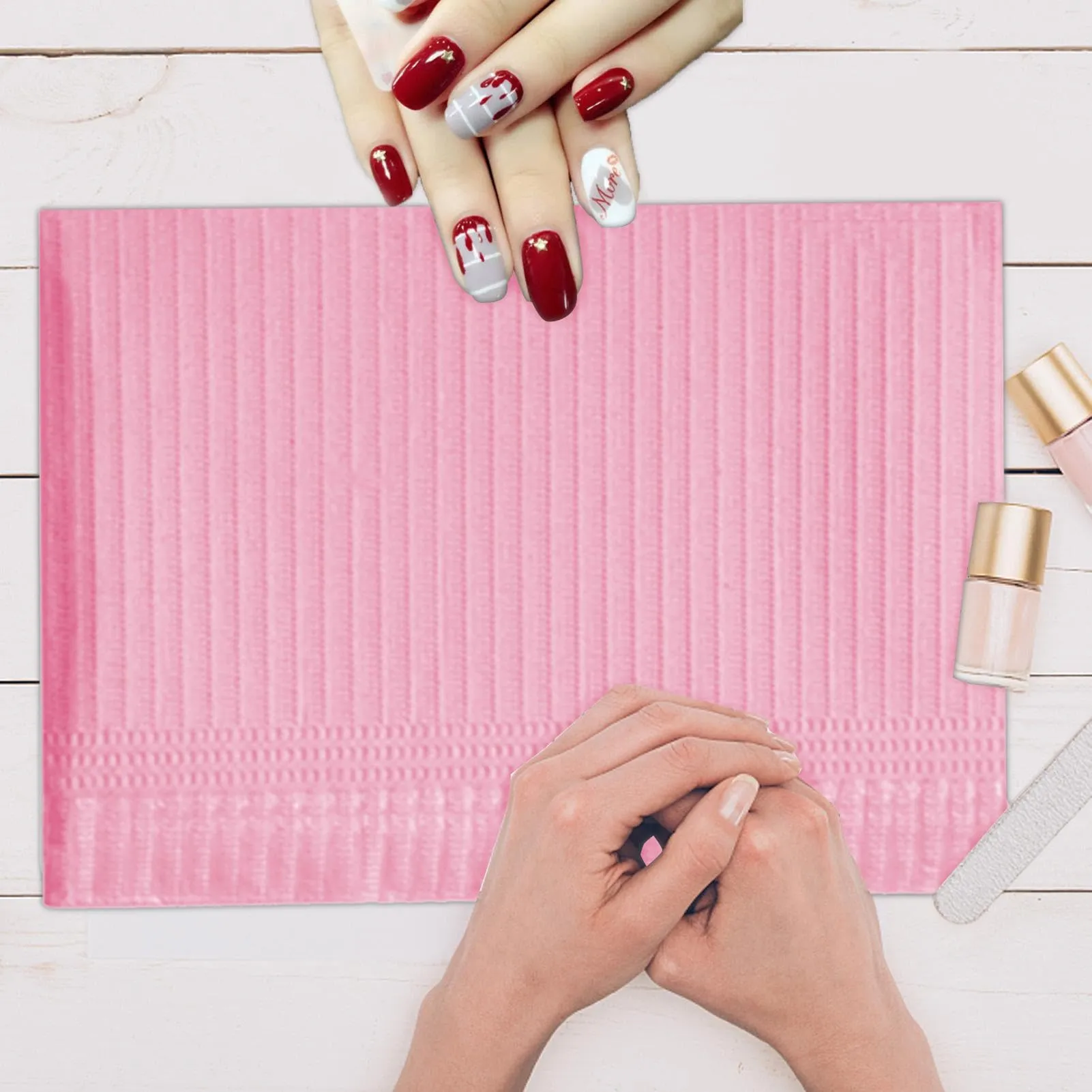 50 Pezzi Tovagliette Per Manicure | Tovaglia Per Manicure | Asciugamani Di Carta Per Unghie | Tovagliette Per Tatuaggi |cuscinetti Puliti Per Principianti Professionisti D-ella - immagine 3