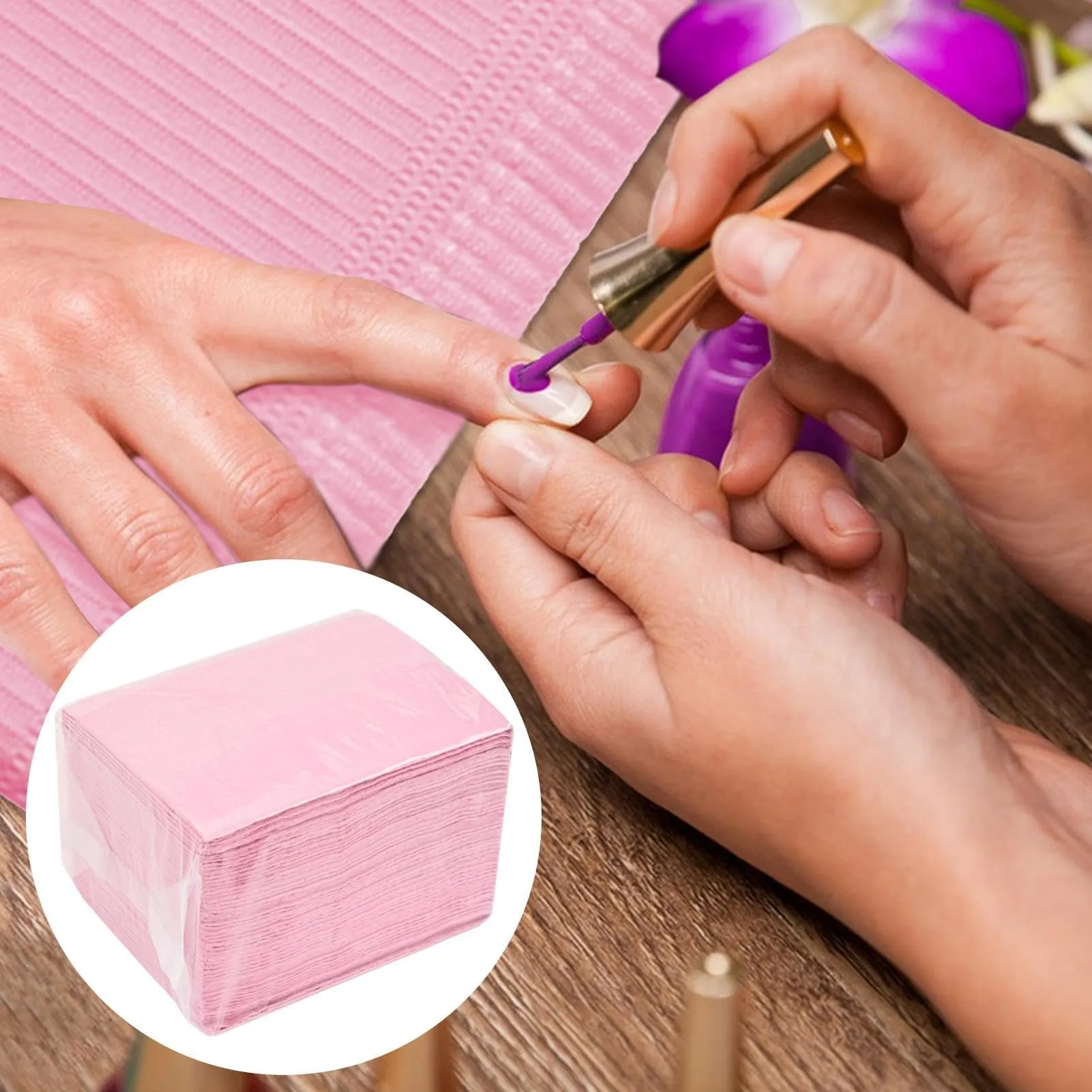 50 Pezzi Tovagliette Per Manicure | Tovaglia Per Manicure | Asciugamani Di Carta Per Unghie | Tovagliette Per Tatuaggi |cuscinetti Puliti Per Principianti Professionisti D-ella - immagine 6