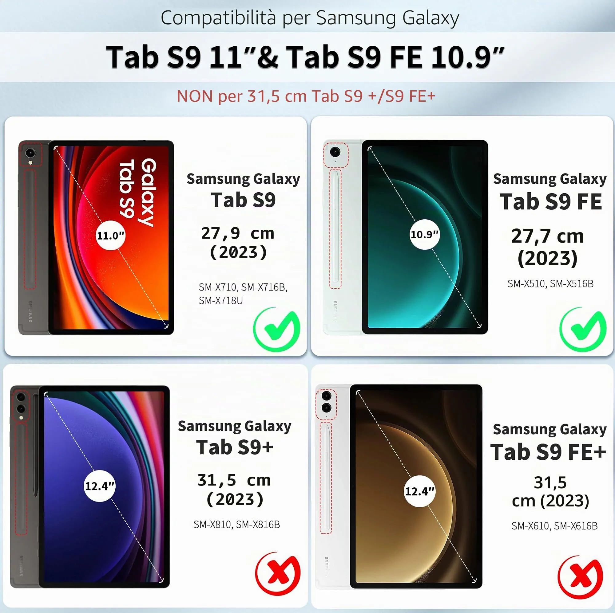 EasyAcc Custodia Cover Compatibile con Samsung Galaxy Tab S10 Lite - immagine 2