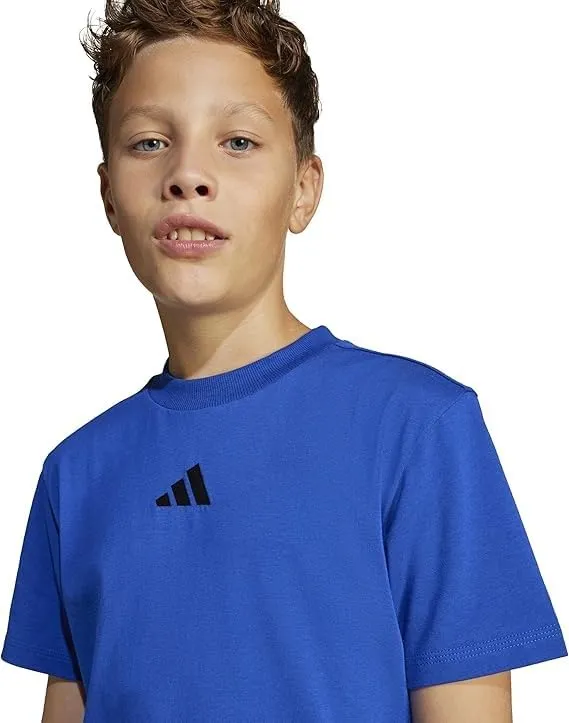 Adidas Unisex - Bambini Essentials T-Shirt, Team Royal Blue/Black, 15-16 Years - immagine 3