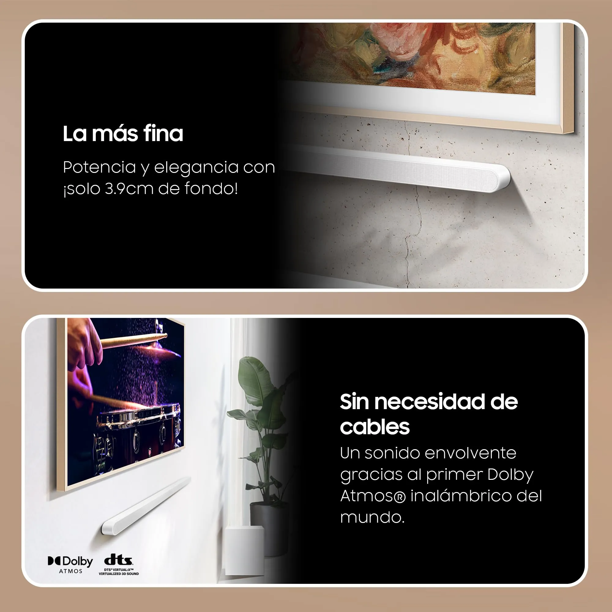 Samsung Soundbar HW-S701D/ZF Serie S, 7 Speaker, Wireless Dolby Atmos, Audio a 3.1 Canali, Q-Simphony, Compatibile con Alexa e Google Assistant, White 2024 - immagine 2