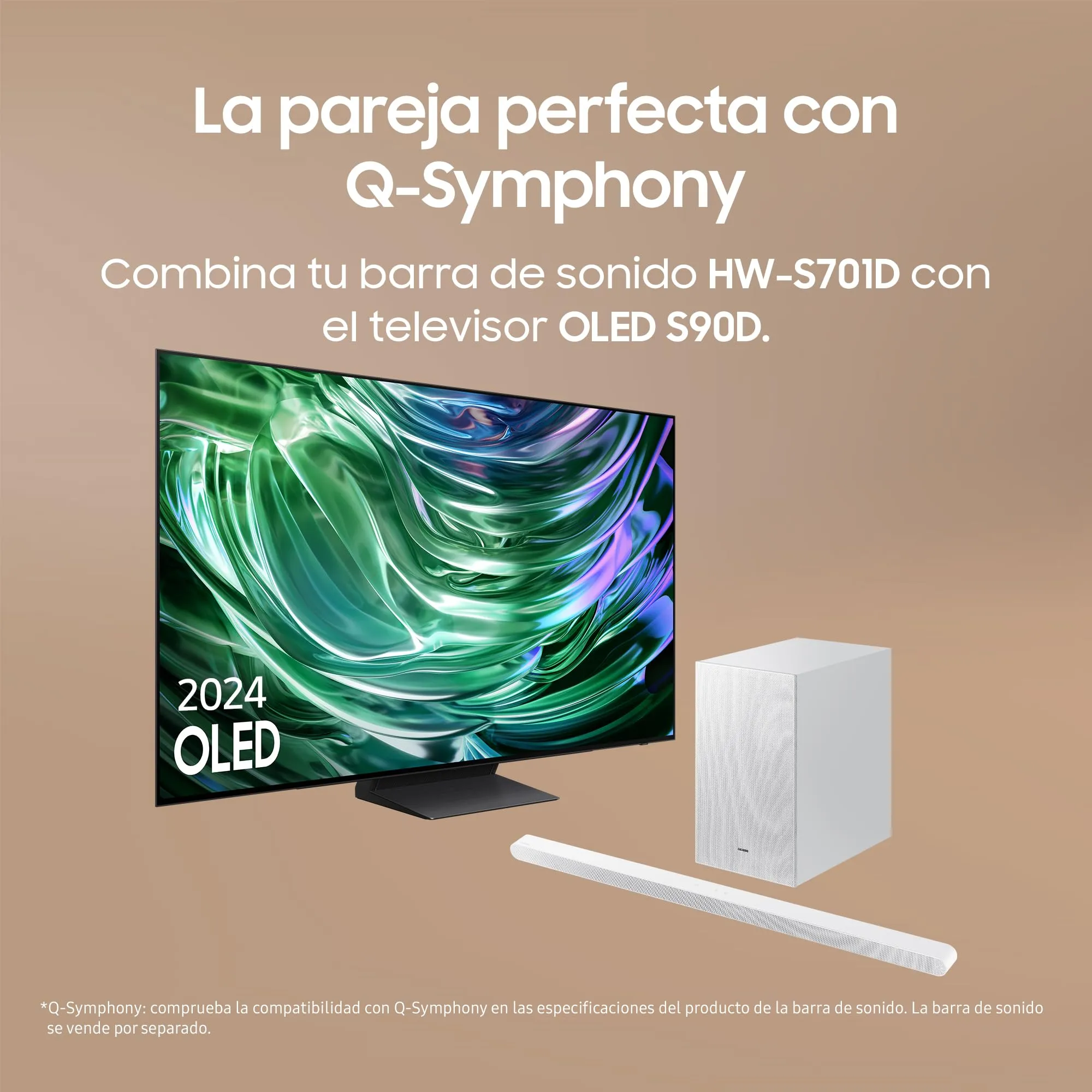 Samsung Soundbar HW-S701D/ZF Serie S, 7 Speaker, Wireless Dolby Atmos, Audio a 3.1 Canali, Q-Simphony, Compatibile con Alexa e Google Assistant, White 2024 - immagine 4